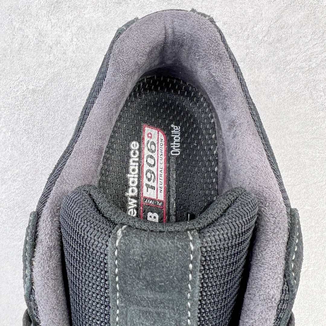 图片[16]-＃M纯原 New Balance M1906RK 黑色 NB新百伦潮流复古织物皮革减震防滑耐磨轻便低帮跑步鞋 原档数据独立私模大底 唯一正确六层组合大底 RB前软后硬 百分百还原原鞋脚感 基于市场现有版本全新升级调整 NB市场最强产物 全网最全配色加持 全套原楦原纸板原厂数据开发 全鞋电脑针车加持 原厂网布 原装进口头层翻毛皮料正确绒感卡色 正确中底拉帮中底网布细节 一比一手工擦旧效果 冲裁组合 匠心打造 耗时两个月开发完成 工艺极其复杂难度可想而知 高端零售专供产物 尺码：36 37 37.5 38 38.5 39.5 40 40.5 41.5 42 42.5 43 44 44.5 45 45.5 46.5 47-选品中心