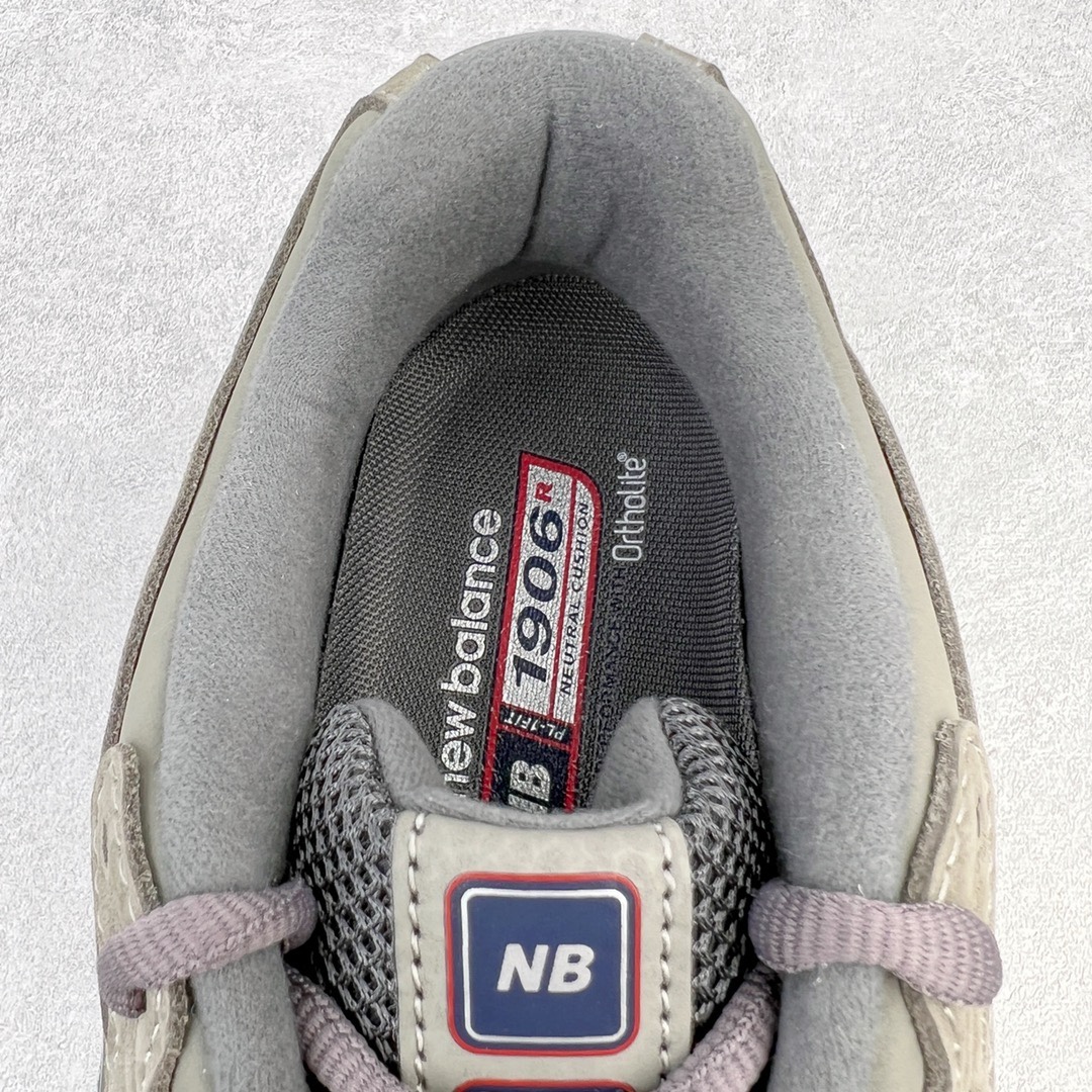 图片[12]-＃M纯原 New Balance M1906RB 经典灰 NB新百伦潮流复古织物皮革减震防滑耐磨轻便低帮跑步鞋 原档数据独立私模大底 唯一正确六层组合大底 RB前软后硬 百分百还原原鞋脚感 基于市场现有版本全新升级调整 NB市场最强产物 全网最全配色加持 全套原楦原纸板原厂数据开发 全鞋电脑针车加持 原厂网布 原装进口头层翻毛皮料正确绒感卡色 正确中底拉帮中底网布细节 一比一手工擦旧效果 冲裁组合 匠心打造 耗时两个月开发完成 工艺极其复杂难度可想而知 高端零售专供产物 尺码：36 37 37.5 38 38.5 39.5 40 40.5 41.5 42 42.5 43 44 44.5 45 45.5 46.5 47-选品中心