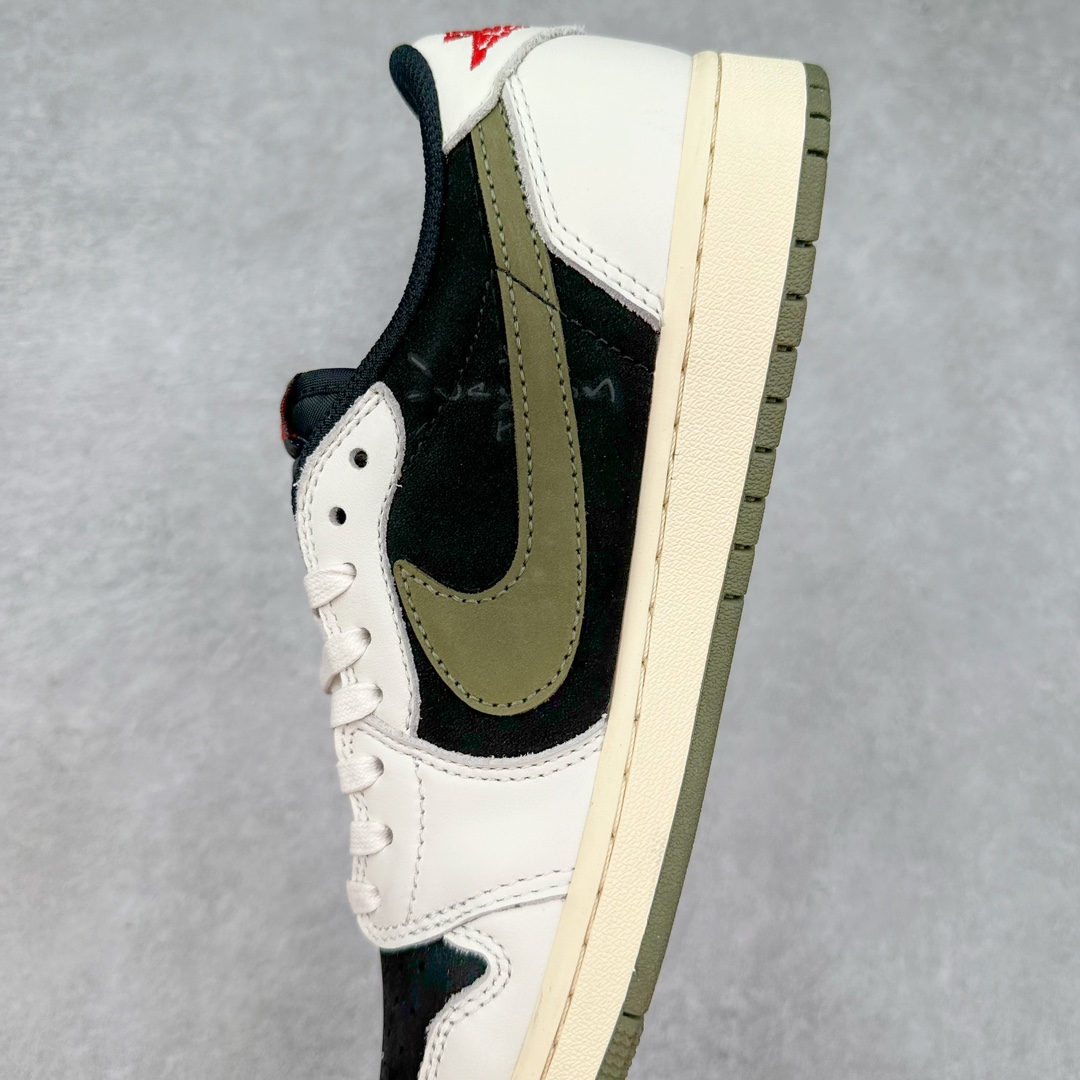 图片[7]-＃福利特价 Travis Scott x Air Jordan AJ1 Low OG SP TS联名倒钩低帮 外贸特供批次 全套原纸板楦头开发 确保原汁原味 完美呈现一代版型 一比一鞋头弧度高度鞋身弧度 此版本只针对中端市场 细节品控鞋型随意秒杀市面同价位 鞋型完美 不臃肿别扭 头层皮料加持 用料绝不含糊 进口玻璃冲刀皮料裁剪零毛边 电脑针车工艺 超高鞋面清洁度 最高QC检验标准 控制溢胶瑕疵 原盒原配 飞翼3D高频深度立体 工艺方面大到整体鞋型 漏斗收腰 底线拉帮 LOGO立体程度 小到针眼排布 载片对称 冲孔效果 鞋标规范 鞋垫背胶等等 无一不是口碑收割 每双都是一个回头客 尺码：36 36.5 37.5 38 38.5 39 40 40.5 41 42 42.5 43 44 44.5 45 46 47.5-选品中心