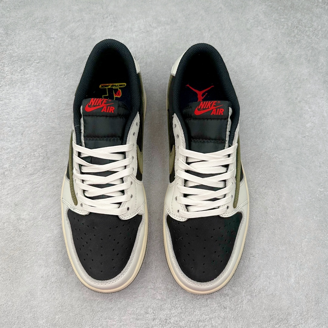 图片[2]-＃福利特价 Travis Scott x Air Jordan AJ1 Low OG SP TS联名倒钩低帮 外贸特供批次 全套原纸板楦头开发 确保原汁原味 完美呈现一代版型 一比一鞋头弧度高度鞋身弧度 此版本只针对中端市场 细节品控鞋型随意秒杀市面同价位 鞋型完美 不臃肿别扭 头层皮料加持 用料绝不含糊 进口玻璃冲刀皮料裁剪零毛边 电脑针车工艺 超高鞋面清洁度 最高QC检验标准 控制溢胶瑕疵 原盒原配 飞翼3D高频深度立体 工艺方面大到整体鞋型 漏斗收腰 底线拉帮 LOGO立体程度 小到针眼排布 载片对称 冲孔效果 鞋标规范 鞋垫背胶等等 无一不是口碑收割 每双都是一个回头客 尺码：36 36.5 37.5 38 38.5 39 40 40.5 41 42 42.5 43 44 44.5 45 46 47.5-选品中心