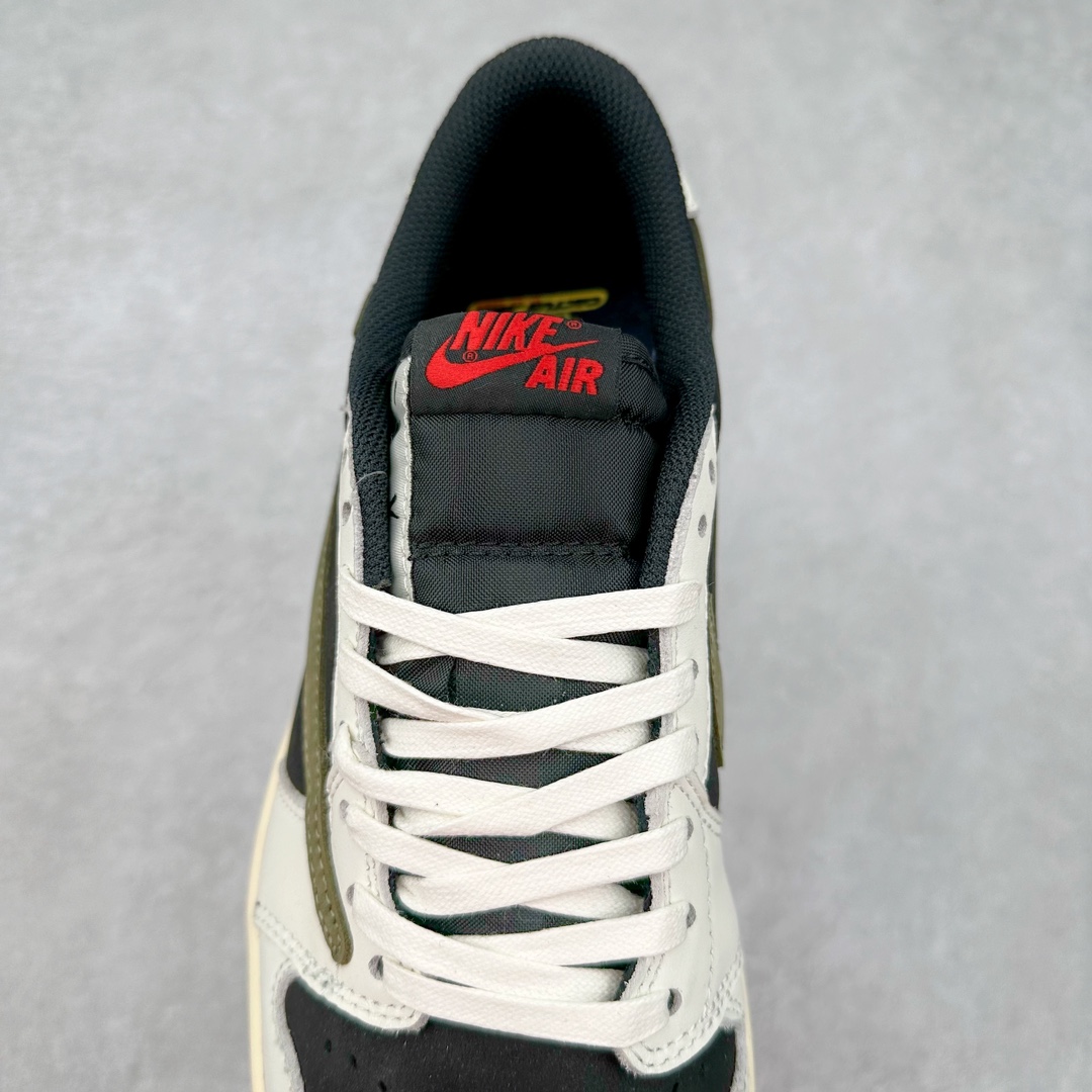 图片[5]-＃福利特价 Travis Scott x Air Jordan AJ1 Low OG SP TS联名倒钩低帮 外贸特供批次 全套原纸板楦头开发 确保原汁原味 完美呈现一代版型 一比一鞋头弧度高度鞋身弧度 此版本只针对中端市场 细节品控鞋型随意秒杀市面同价位 鞋型完美 不臃肿别扭 头层皮料加持 用料绝不含糊 进口玻璃冲刀皮料裁剪零毛边 电脑针车工艺 超高鞋面清洁度 最高QC检验标准 控制溢胶瑕疵 原盒原配 飞翼3D高频深度立体 工艺方面大到整体鞋型 漏斗收腰 底线拉帮 LOGO立体程度 小到针眼排布 载片对称 冲孔效果 鞋标规范 鞋垫背胶等等 无一不是口碑收割 每双都是一个回头客 尺码：36 36.5 37.5 38 38.5 39 40 40.5 41 42 42.5 43 44 44.5 45 46 47.5-选品中心