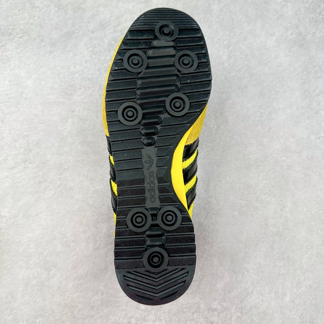 图片[9]-Wales Bonner X adidas Originals SL76 联名黄色 IH9906 Wales Bonner 与 adidas Originals 的联乘系列再次掀起时尚热潮，而其中的 SL76 鞋款更是成为了焦点。相比无鞋盖的Samba，SL76更能俘获我的青睐 这款鞋不仅是对1972年慕尼黑奥运会上经典跑鞋SL72的致敬，更是将怀旧风情与现代设计完美融合。修长的鞋型、针织网层鞋身与绒面板料的交汇，都展现了其精湛的工艺与独特品味。皮革材质的标志三条杠点缀与中底一抹白色腰线，更是为其增添了几分复古奢华的气息。D形环扣的巧妙设计，为鞋带增添了趣味性，同时也提升了鞋款的实用性。鞋底采用EVA材质，不仅增加了鞋款的高度，还提供了更好的缓震性能。齿纹橡胶外底则保证了鞋款的抓地力和耐磨性，让穿着者在运动时更加稳定、安全。尺码：36 36.5 37.5 38 38.5 39 40 40.5 41 42 42.5 43 44 44.5 45-选品中心