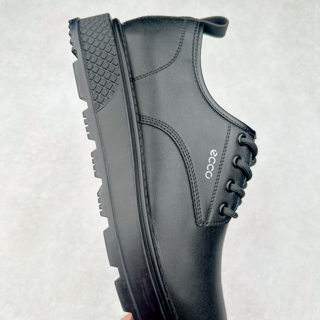 图片[6]-Ecco爱步潮流男鞋2024秋季秋冬款街头潮搭休闲鞋 男款百搭鞋 街头系列新品 工艺牛皮鞋面 挺阔有型纹理清晰 柔韧耐穿 功能性鞋扣让系带更加贴合脚型 自由调节松紧，方便快捷 个性后鞋尾 凸显潮流新元素PU橡胶大底 柔韧耐穿防滑 助力日常舒适穿行 尺码：39-44-选品中心