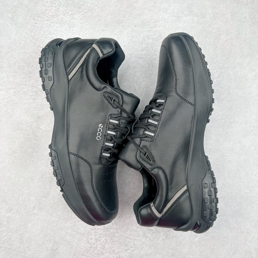 图片[3]-Ecco爱步潮流男鞋2024秋季秋冬款街头潮搭休闲鞋 男款百搭鞋 街头系列新品 工艺牛皮鞋面 挺阔有型纹理清晰 柔韧耐穿 功能性鞋扣让系带更加贴合脚型 自由调节松紧，方便快捷 个性后鞋尾 凸显潮流新元素PU橡胶大底 柔韧耐穿防滑 助力日常舒适穿行 尺码：39-44-选品中心