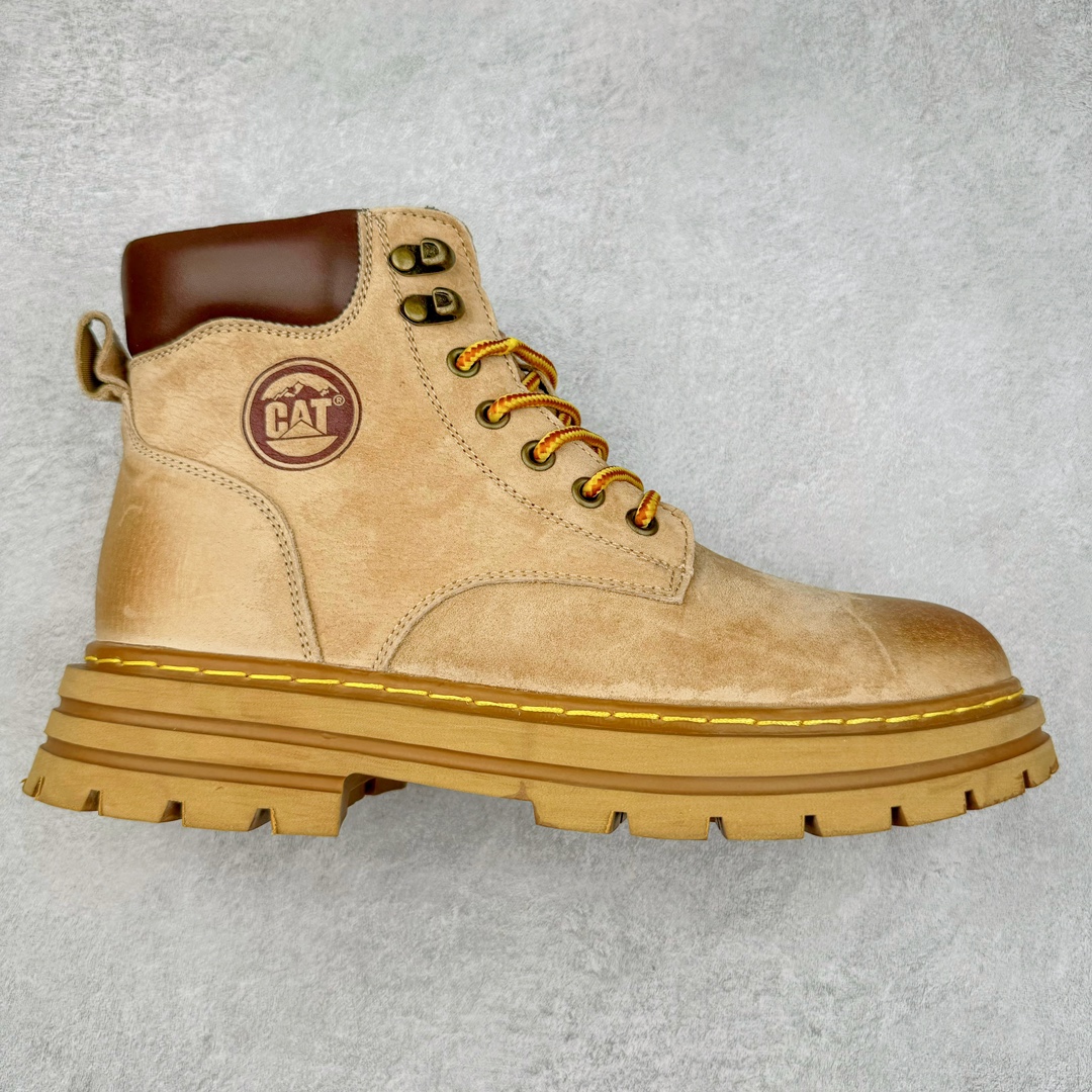＃特价福利 CAT卡特 硬汉推土机品牌经典百搭户外休闲大黄靴系列 广东大厂品质 24ss秋冬新款 常年主打 时尚潮流搭配 面料釆用意大利进口磨砂牛皮 全鞋真牛皮材料 大底到五金都是代工厂原材料制作 好货不杀猪 首单质量严格把控 全套官网统一包装 今年冬季防寒户外专用 日常随意搭配 型男必备 尺码：38 39 40 41 42 43 44 (偏大一码)-选品中心