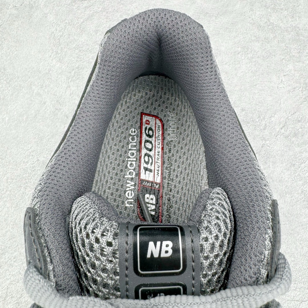图片[12]-＃M纯原 New Balance M1906RJS 灰色 NB新百伦潮流复古织物皮革减震防滑耐磨轻便低帮跑步鞋 原档数据独立私模大底 唯一正确六层组合大底 RB前软后硬 百分百还原原鞋脚感 基于市场现有版本全新升级调整 NB市场最强产物 全网最全配色加持 全套原楦原纸板原厂数据开发 全鞋电脑针车加持 原厂网布 原装进口头层翻毛皮料正确绒感卡色 正确中底拉帮中底网布细节 一比一手工擦旧效果 冲裁组合 匠心打造 耗时两个月开发完成 工艺极其复杂难度可想而知 高端零售专供产物 尺码：36 37 37.5 38 38.5 39.5 40 40.5 41.5 42 42.5 43 44 44.5 45 45.5 46.5 47-选品中心