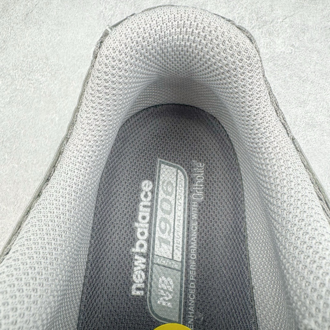图片[14]-＃M纯原 New Balance M1906REH 银灰 NB新百伦潮流复古织物皮革减震防滑耐磨轻便低帮跑步鞋 原档数据独立私模大底 唯一正确六层组合大底 RB前软后硬 百分百还原原鞋脚感 基于市场现有版本全新升级调整 NB市场最强产物 全网最全配色加持 全套原楦原纸板原厂数据开发 全鞋电脑针车加持 原厂网布 原装进口头层翻毛皮料正确绒感卡色 正确中底拉帮中底网布细节 一比一手工擦旧效果 冲裁组合 匠心打造 耗时两个月开发完成 工艺极其复杂难度可想而知 高端零售专供产物 尺码：36 37 37.5 38 38.5 39.5 40 40.5 41.5 42 42.5 43 44 44.5 45 45.5 46.5 47-选品中心