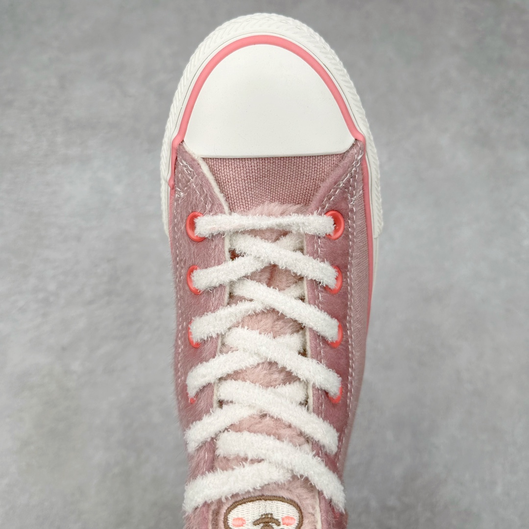图片[4]-Converse 秋冬加绒新款 匡威动物园 快乐萌宠系列 本次一共以四款萌宠为主题，分别是兔子、羊驼、水豚和猴子，鞋子以 1970s和All Star鞋型为基础，在原有鞋型上做延伸设计，以四款不同颜色，来区分四款可爱的小动物。每款鞋子都随鞋赠送了同主题的毛绒小包，并且每双鞋都配了两双鞋带，一双毛绒鞋带和一双编织鞋带，毛绒绒的鞋子非常适合秋冬季穿着。 尺码：35-44（36.5 37.5 39.5 41.5 42.5）-选品中心