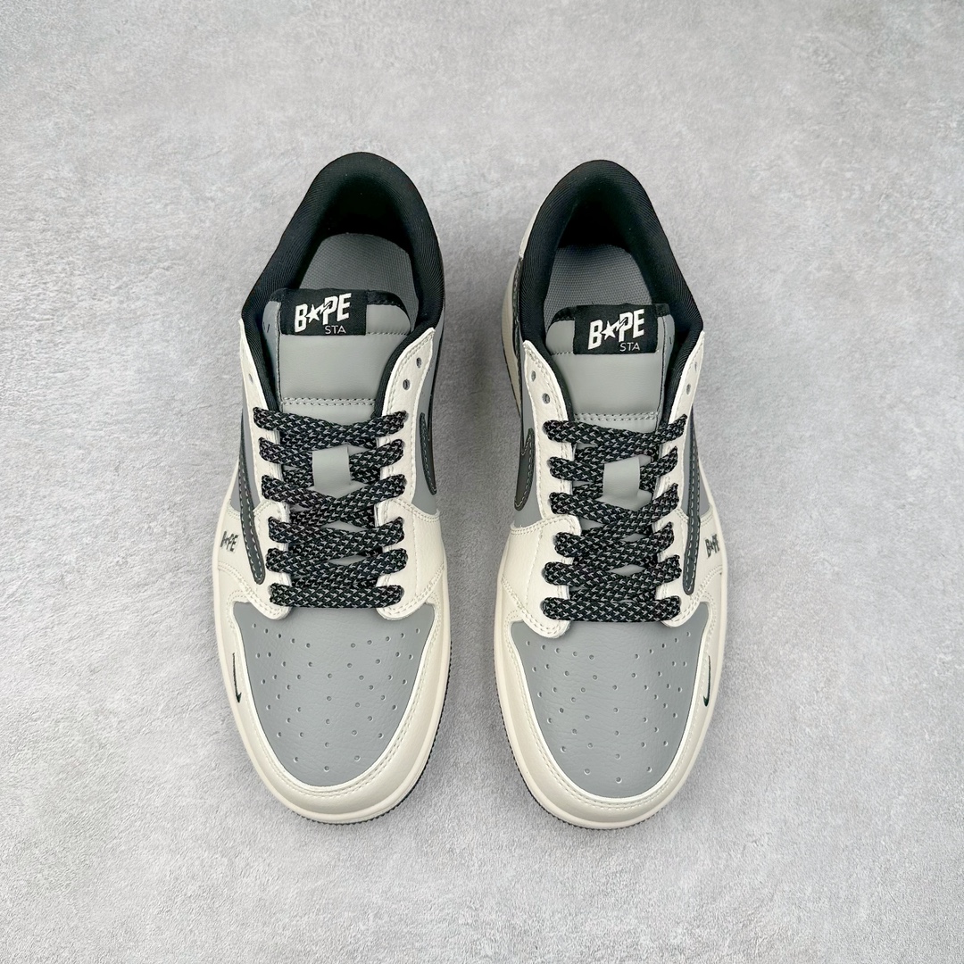 图片[2]-TS x Air Jordan AJ1 Low 倒钩低帮联名定制配色 BB6511-626 原厂内置气垫魔块 A模大底 头层小牛皮 鞋舌AJ原厂专用牛津布+AJ专用反口珍珠布+原厂无杂质高弹内里海棉+特殊封边弹力鞋带 尺码：36 36.5 37.5 38 38.5 39 40 40.5 41 42 42.5 43 44 44.5 45 46 47.5-选品中心