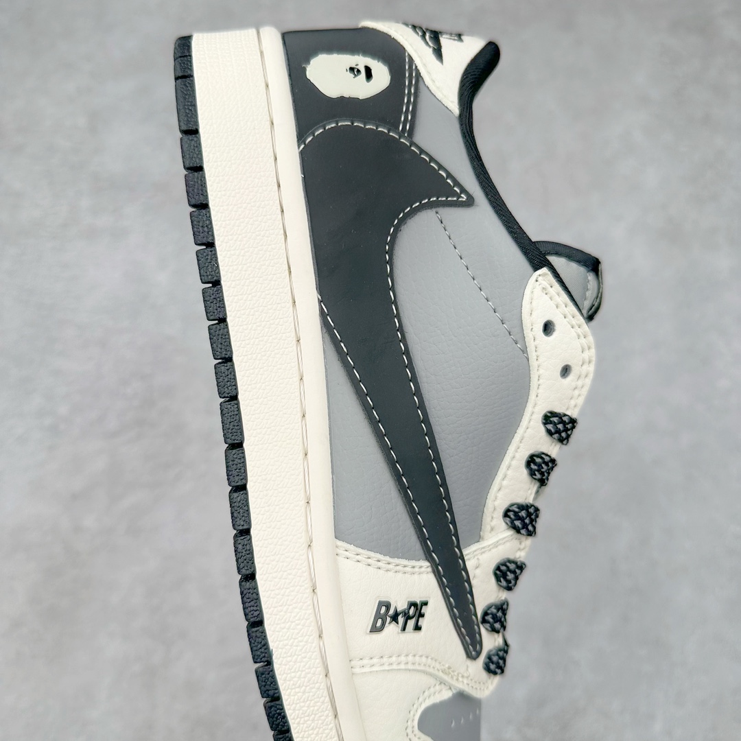 图片[6]-TS x Air Jordan AJ1 Low 倒钩低帮联名定制配色 BB6511-626 原厂内置气垫魔块 A模大底 头层小牛皮 鞋舌AJ原厂专用牛津布+AJ专用反口珍珠布+原厂无杂质高弹内里海棉+特殊封边弹力鞋带 尺码：36 36.5 37.5 38 38.5 39 40 40.5 41 42 42.5 43 44 44.5 45 46 47.5-选品中心