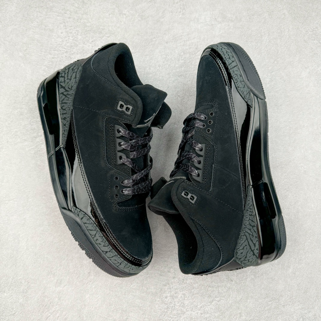 图片[3]-＃OG纯原 Air Jordan AJ3 Retro 黑猫 CK9246-168 原楦原纸板开发 确保原汁原味 原厂皮料质感色泽绝无偏差 完美中底拉帮 原厂中底钢印 原档案大底 如假白送 大底纹路 气垫通透度PU的回弹性均百分百还原 原厂电绣鞋舌飞人刺绣针数立体讲究精细欢迎对比正品原鞋 尺码：36 36.5 37.5 38 38.5 39 40 40.5 41 42 42.5 43 44 44.5 45 46 47.5-选品中心