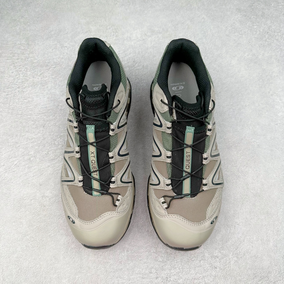 图片[2]-＃X版纯原福利 Salomon XT-QUEST ADV 萨洛蒙潮流越野机能户外功能鞋 纯原外贸平台特供订单 耗时半年巨作 全套原纸板楦头开发 原厂特供网布配套加持 确保原汁原味 完美呈现版型 原档数据独家私模五层组合大底 男女鞋同步官方开发至46.5 原装Ortholite轻量化鞋垫 中底布带钢印编号 原厂TPU锁扣 进口港宝加持 后跟自然饱满 还原公司包裹性 基于 SALOMON 初代 XT 鞋身造型并搭载 4D ADVANCED CHASSIS™ 大底打造而成 为这款 XT-QUEST 带来了多项足部控制与保护等功能性 如在运动过程中控制左右晃动的过程而提高稳定性、改善长途越野过程中足中到足尖的过渡、提高感知岩石的精确度以抵抗尖锐物体对脚底的伤害以及采用动态缓冲来增强穿着舒适感 从而减轻疲劳感 使 XT-QUEST 成为一双舒适且安全的户外之履 尺码：36 36.5 37.5 38 38.5 39 40 40.5 41 42 42.5 43 44 44.5 45-选品中心