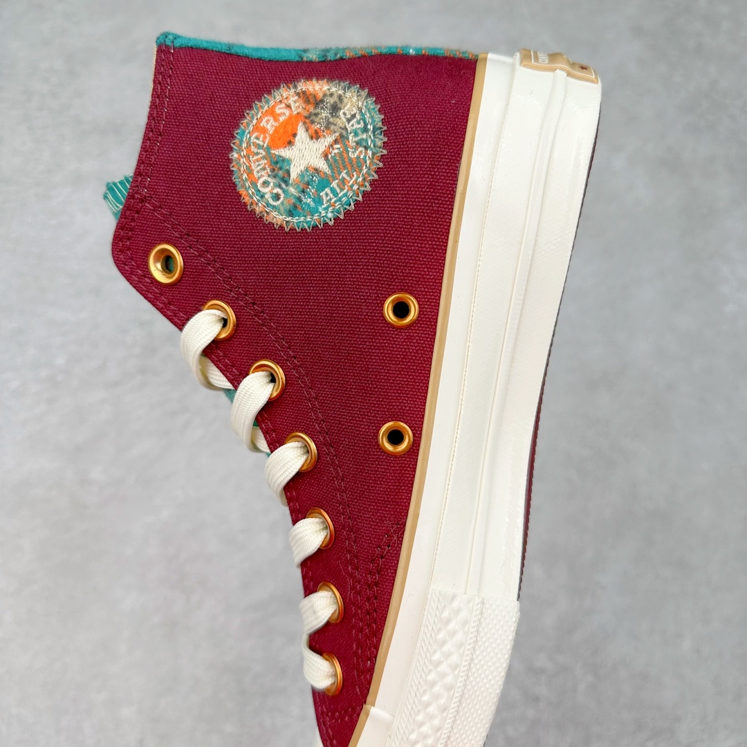 图片[7]-Converse Chuck 1970S毛呢格子 匡威秋冬新款 防滑耐磨帆布鞋 帆布鞋面紧密厚实 耐穿舒适 拼接苏格兰毛妮格子元素 复古风十足 经典银色刺绣品牌贴片 亮眼时尚 秋冬氛围感拉满 货号：A12453C 蓝色 A12452C 红色 尺码：35-44（36.5 37.5 39.5 41.5 42.5）-选品中心