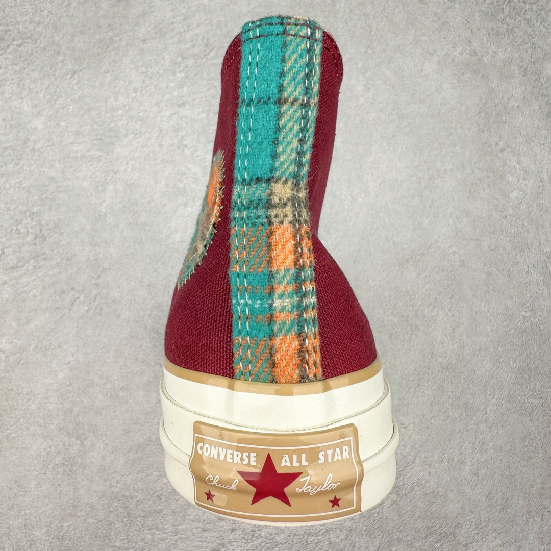 图片[8]-Converse Chuck 1970S毛呢格子 匡威秋冬新款 防滑耐磨帆布鞋 帆布鞋面紧密厚实 耐穿舒适 拼接苏格兰毛妮格子元素 复古风十足 经典银色刺绣品牌贴片 亮眼时尚 秋冬氛围感拉满 货号：A12453C 蓝色 A12452C 红色 尺码：35-44（36.5 37.5 39.5 41.5 42.5）-选品中心
