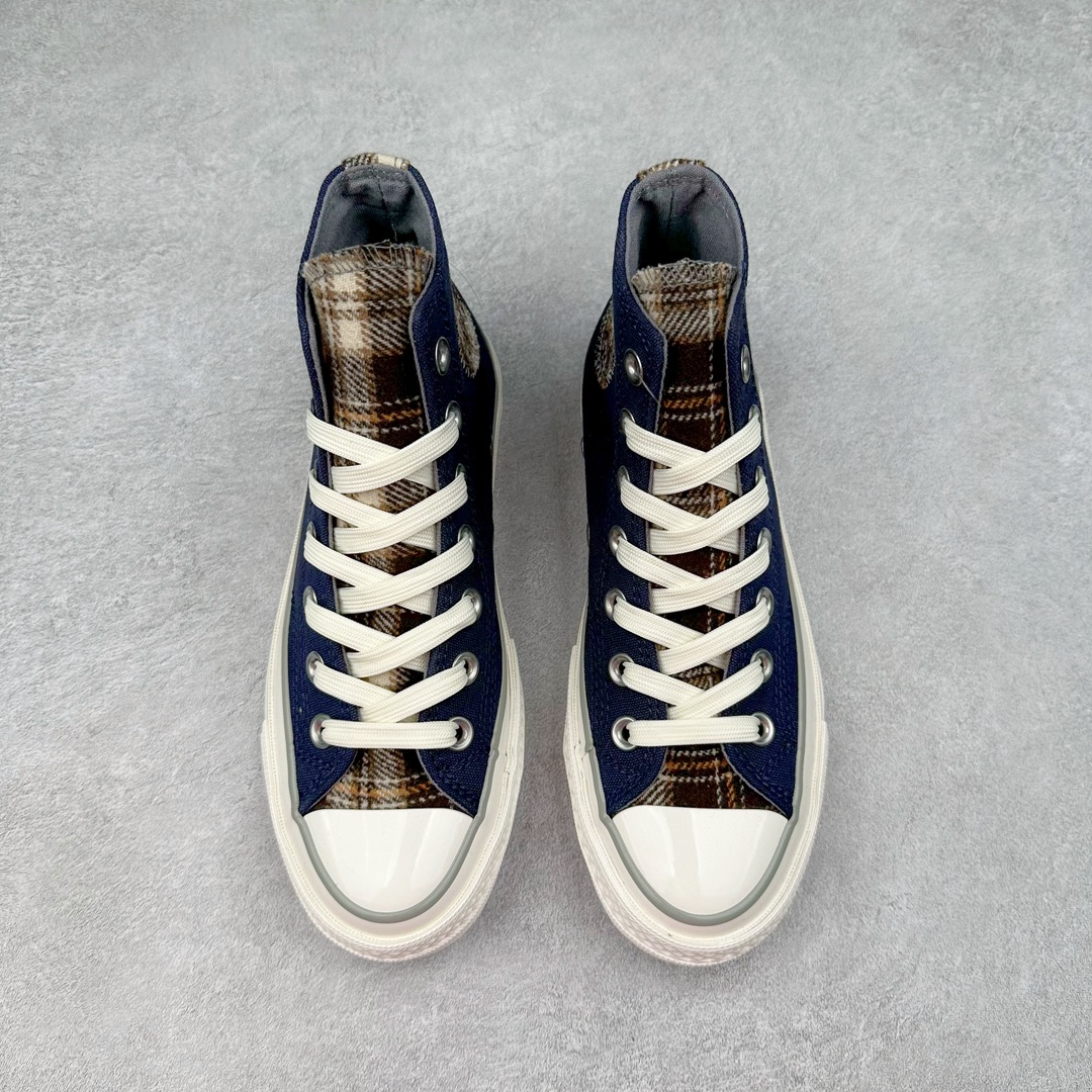 图片[2]-Converse Chuck 1970S毛呢格子 匡威秋冬新款 防滑耐磨帆布鞋 帆布鞋面紧密厚实 耐穿舒适 拼接苏格兰毛妮格子元素 复古风十足 经典银色刺绣品牌贴片 亮眼时尚 秋冬氛围感拉满 货号：A12453C 蓝色 A12452C 红色 尺码：35-44（36.5 37.5 39.5 41.5 42.5）-选品中心