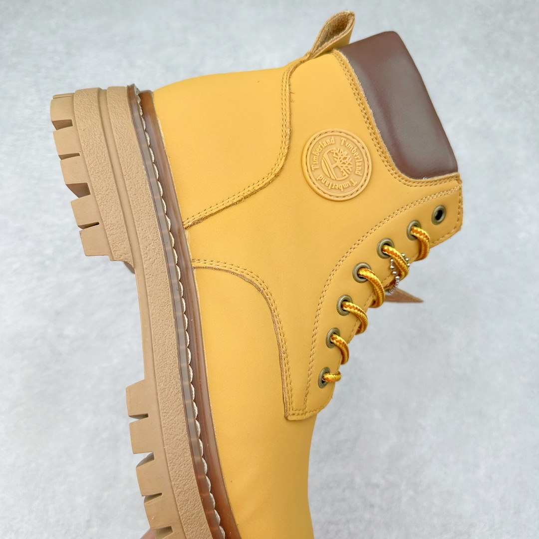 图片[6]-Timberland添柏岚/天伯伦户外高帮休闲大黄靴系列 #广东大厂品质 原盒原包装 #24ss新款 时尚潮流搭配 面料采用意大利🇮🇹顶级磨砂细纹牛皮 搭配防臭防腐真皮乳胶鞋垫 大底到五金都是代工厂原材料制作 同原版固特异永不开胶工艺 好货不杀猪 首单质量严格把控 全网独家首发 品质毋庸置疑 全套官网统一包装 给您完美的穿着体验 质量考究耐穿 型男必备 专治不帅 高品质脚感一流 今年冬季防寒户外专用 日常随意搭配 尺码：38 39 40 41 42 43 44（皮鞋码）-选品中心