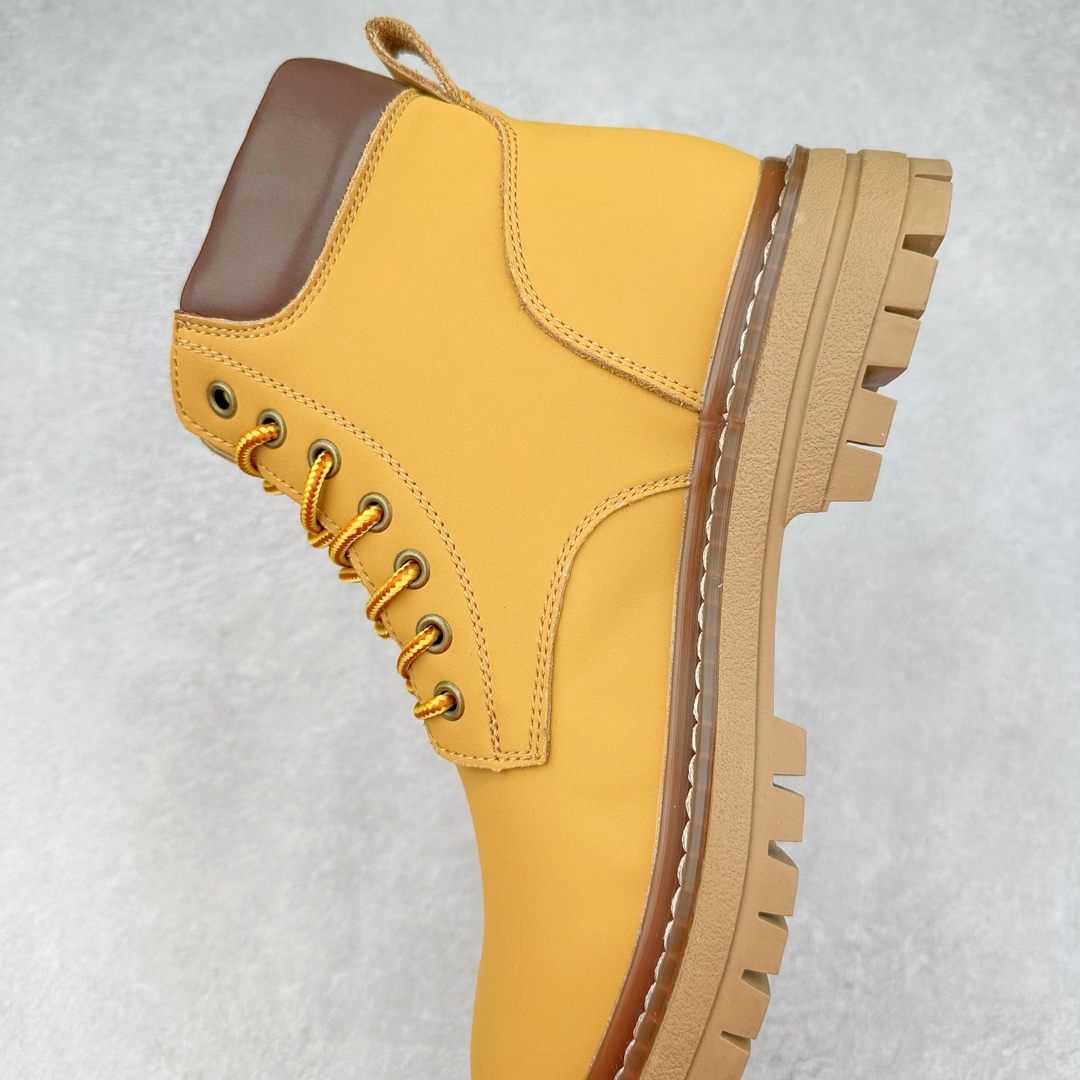 图片[7]-Timberland添柏岚/天伯伦户外高帮休闲大黄靴系列 #广东大厂品质 原盒原包装 #24ss新款 时尚潮流搭配 面料采用意大利🇮🇹顶级磨砂细纹牛皮 搭配防臭防腐真皮乳胶鞋垫 大底到五金都是代工厂原材料制作 同原版固特异永不开胶工艺 好货不杀猪 首单质量严格把控 全网独家首发 品质毋庸置疑 全套官网统一包装 给您完美的穿着体验 质量考究耐穿 型男必备 专治不帅 高品质脚感一流 今年冬季防寒户外专用 日常随意搭配 尺码：38 39 40 41 42 43 44（皮鞋码）-选品中心