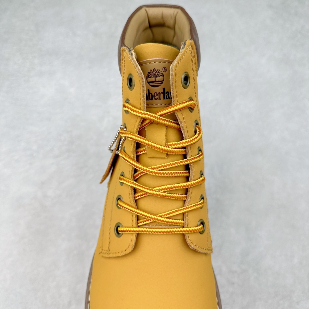 图片[5]-Timberland添柏岚/天伯伦户外高帮休闲大黄靴系列 #广东大厂品质 原盒原包装 #24ss新款 时尚潮流搭配 面料采用意大利🇮🇹顶级磨砂细纹牛皮 搭配防臭防腐真皮乳胶鞋垫 大底到五金都是代工厂原材料制作 同原版固特异永不开胶工艺 好货不杀猪 首单质量严格把控 全网独家首发 品质毋庸置疑 全套官网统一包装 给您完美的穿着体验 质量考究耐穿 型男必备 专治不帅 高品质脚感一流 今年冬季防寒户外专用 日常随意搭配 尺码：38 39 40 41 42 43 44（皮鞋码）-选品中心