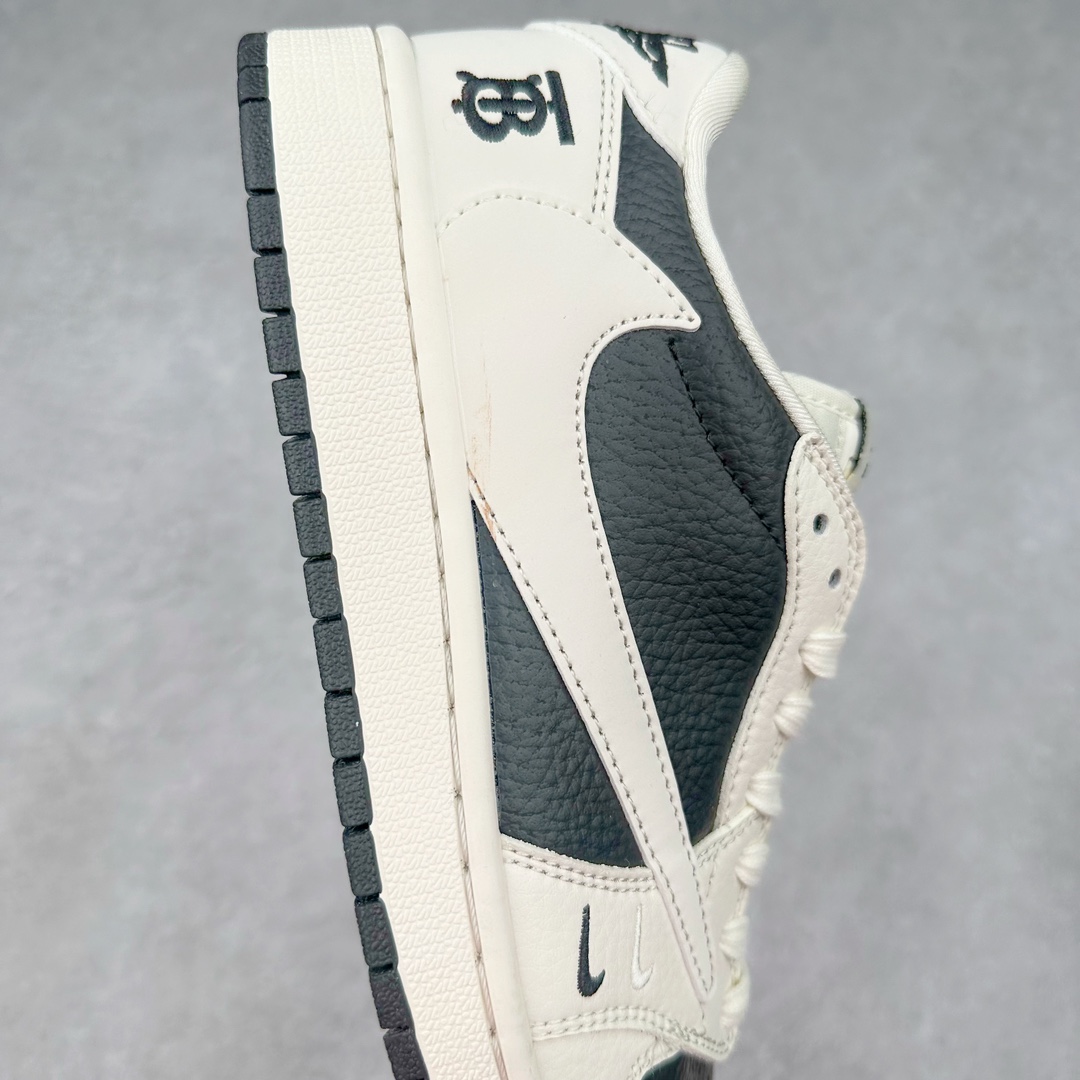图片[6]-TS x Air Jordan AJ1 Low 倒钩低帮联名定制配色 BB6088-316 原厂内置气垫魔块 A模大底 头层小牛皮 鞋舌AJ原厂专用牛津布+AJ专用反口珍珠布+原厂无杂质高弹内里海棉+特殊封边弹力鞋带 尺码：36 36.5 37.5 38 38.5 39 40 40.5 41 42 42.5 43 44 44.5 45 46 47.5-选品中心