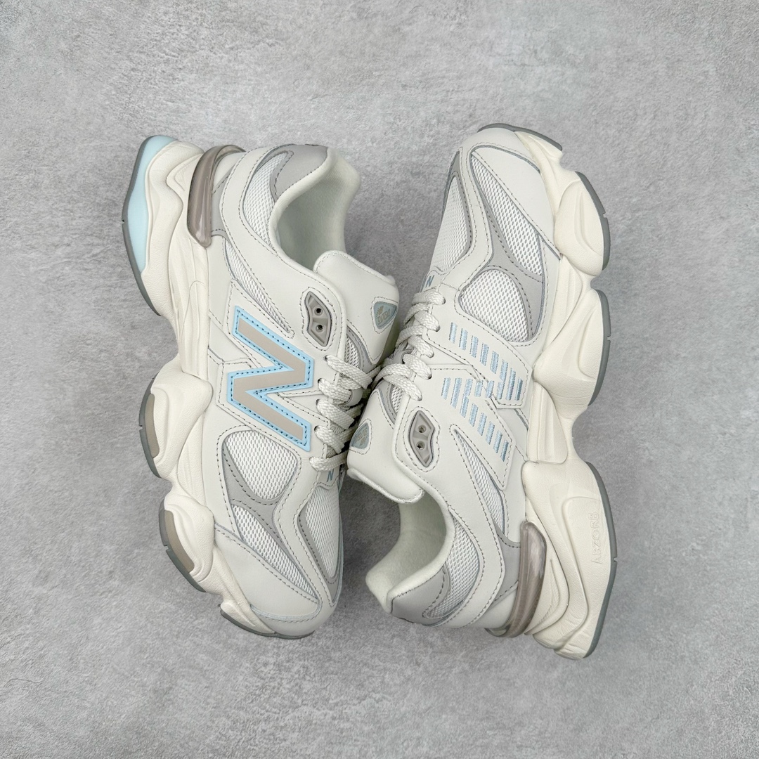 图片[3]-New Balance NB9060 复古运动鞋 新百伦又带来了新鞋型 并且是与芝加哥街头品牌 Joe Freshgoods 的联名款 鞋身主体采用了类似 990 系列的设计风格 与传统复古慢跑鞋区别不大 最大的变化就是鞋底部分 在传统设计的中底外层 增加了多个分区的模块 圆润的线条设计与我们熟悉的 New Balance 风格截然不同 但与同样充满弧形线条的鞋面搭配 看起来毫无违和感 尺码：36-45-选品中心