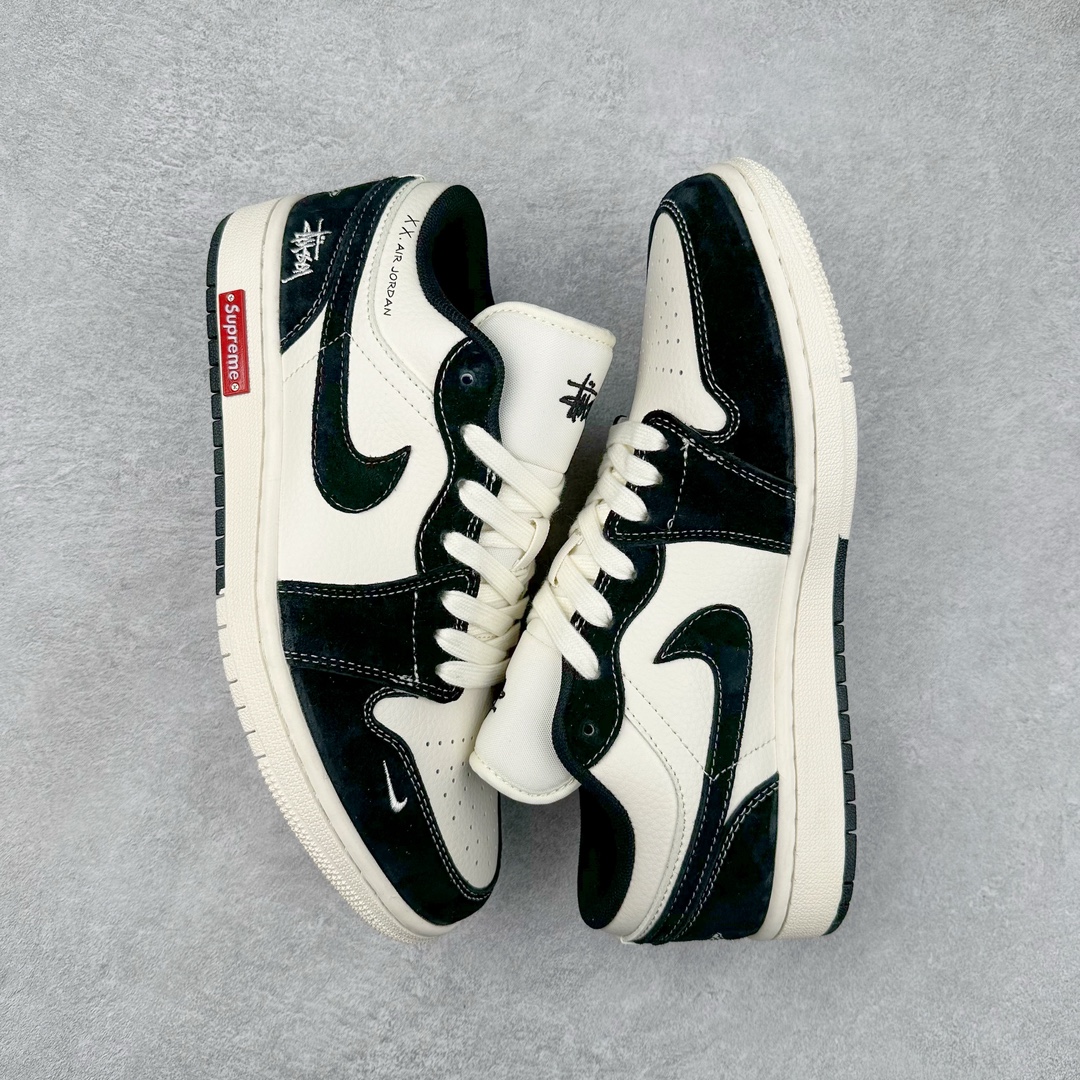 图片[3]-TS x Air Jordan AJ1 Low 倒钩低帮联名定制配色 SJ9950-033 原厂内置气垫魔块 A模大底 头层小牛皮 鞋舌AJ原厂专用牛津布+AJ专用反口珍珠布+原厂无杂质高弹内里海棉+特殊封边弹力鞋带 尺码：36 36.5 37.5 38 38.5 39 40 40.5 41 42 42.5 43 44 44.5 45 46 47.5-选品中心