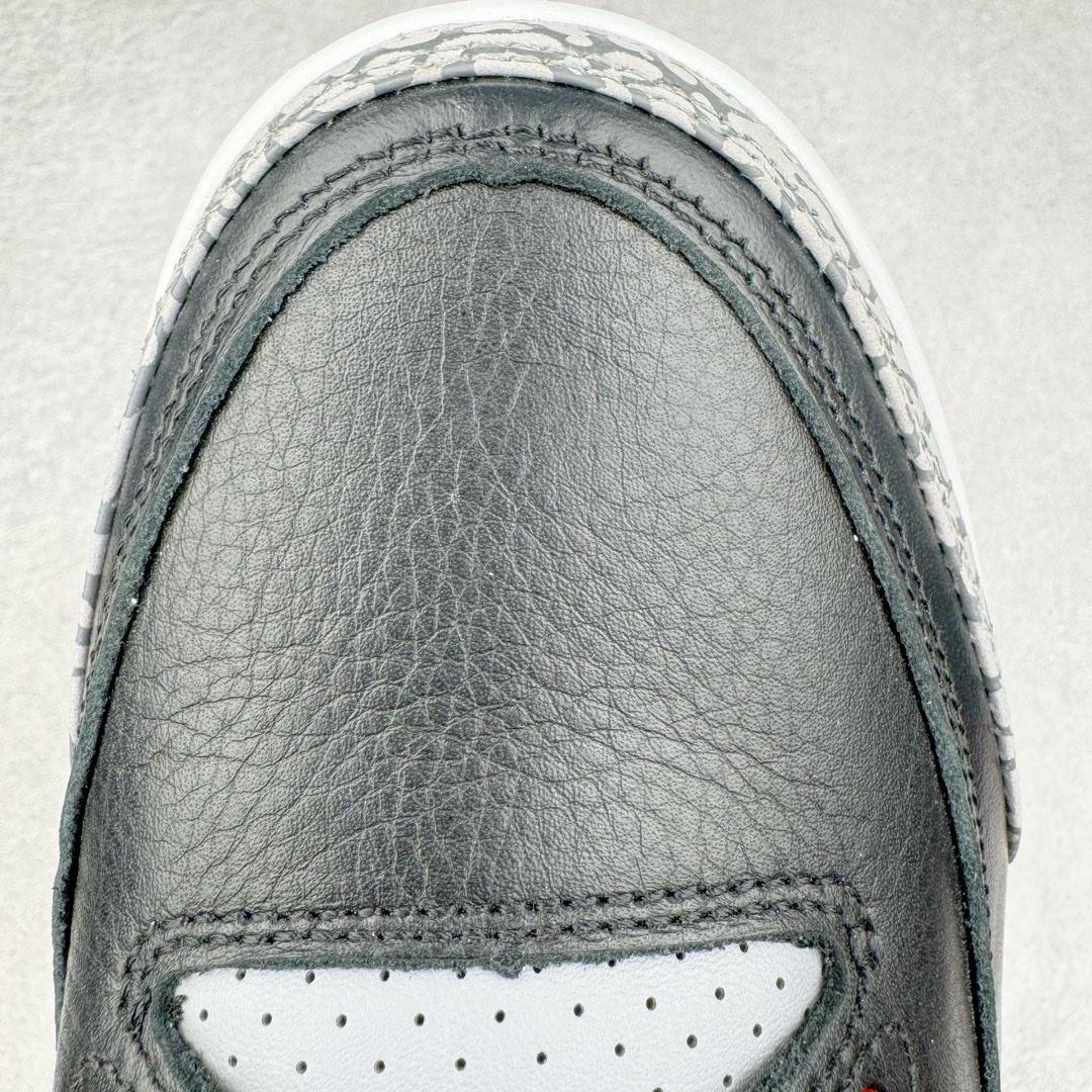 图片[16]-＃K版纯原 Air Jordan AJ3 Retro 复刻黑水泥 DN3707-010 原楦原纸板开发 确保原汁原味 原厂皮料质感色泽绝无偏差 完美中底拉帮 原厂中底钢印 原档案大底 如假白送 大底纹路 气垫通透度PU的回弹性均百分百还原 原厂电绣鞋舌飞人刺绣针数立体讲究精细欢迎对比正品原鞋 尺码：40 40.5 41 42 42.5 43 44 44.5 45 46 47.5-选品中心
