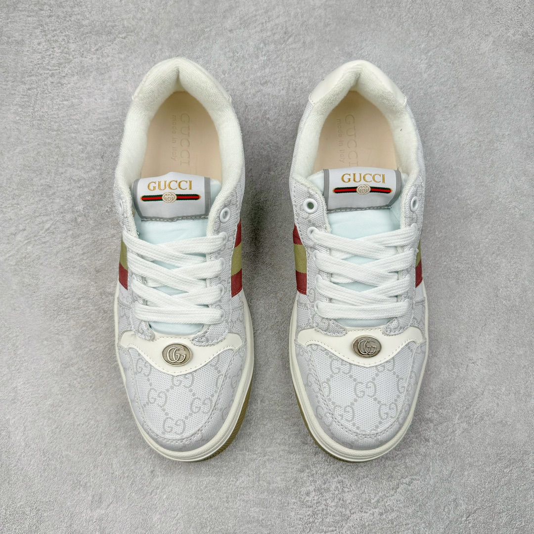 图片[2]-＃特价福利 Gucci Distressed Screener sneaker 古驰小脏鞋系列经典原型复古百搭做旧老爹板鞋/复古学院风 怀旧版 尺码：35 36 37 38 39 40 41 42 43 44 45-选品中心