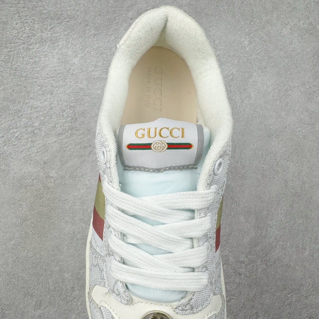 图片[5]-＃特价福利 Gucci Distressed Screener sneaker 古驰小脏鞋系列经典原型复古百搭做旧老爹板鞋/复古学院风 怀旧版 尺码：35 36 37 38 39 40 41 42 43 44 45-选品中心