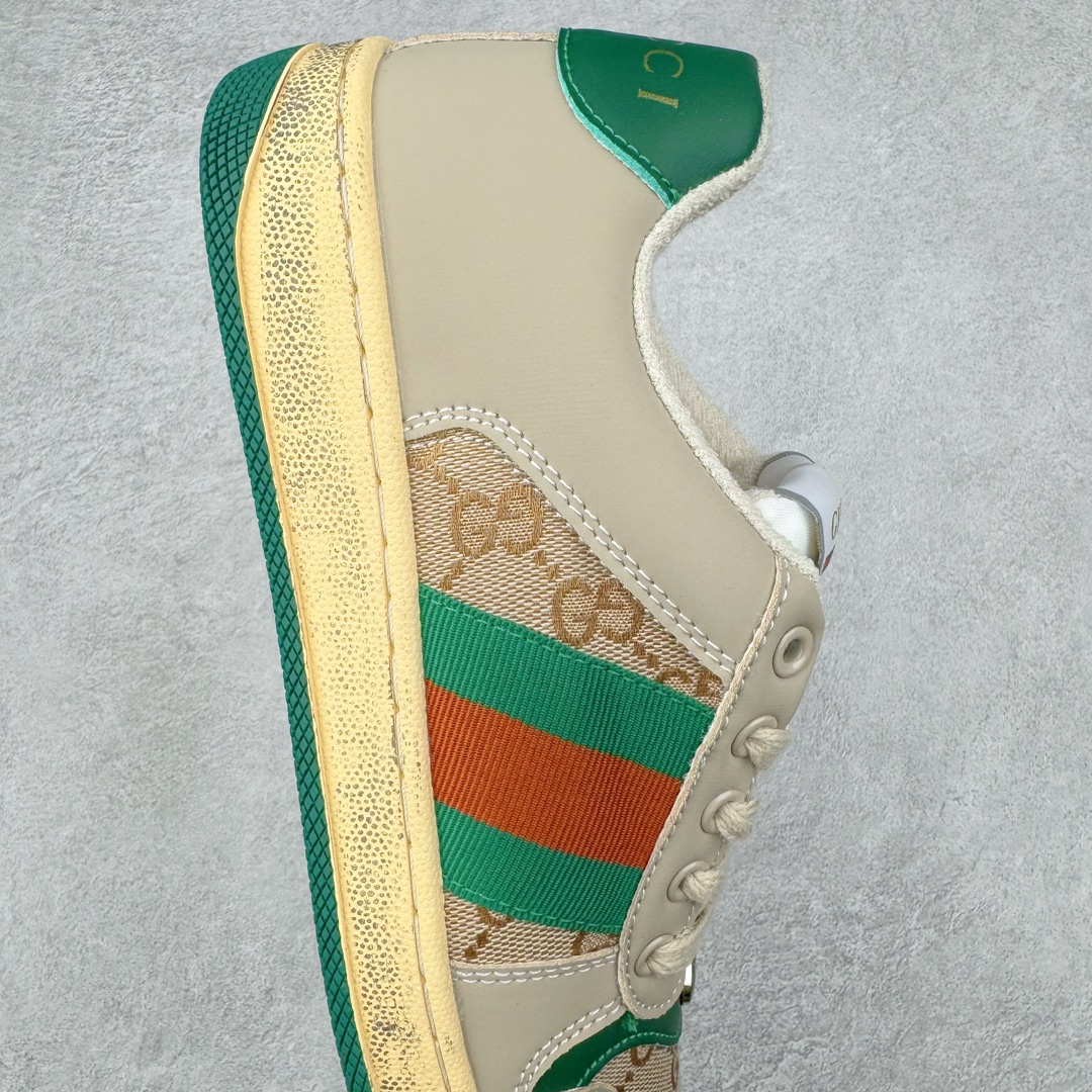 图片[6]-＃特价福利 Gucci Distressed Screener sneaker 古驰小脏鞋系列经典原型复古百搭做旧老爹板鞋/复古学院风 怀旧版 尺码：35 36 37 38 39 40 41 42 43 44 45-选品中心
