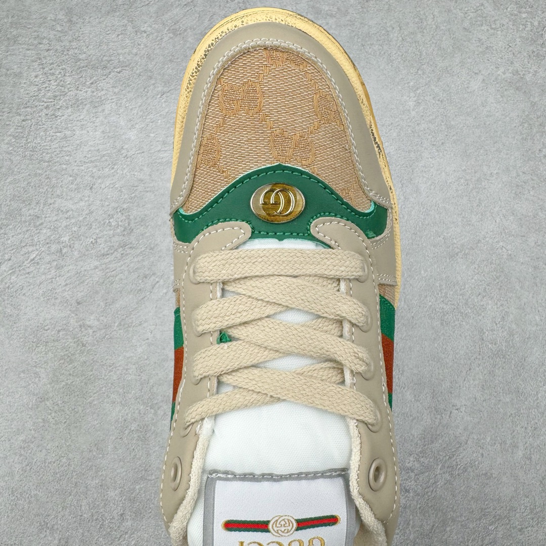 图片[4]-＃特价福利 Gucci Distressed Screener sneaker 古驰小脏鞋系列经典原型复古百搭做旧老爹板鞋/复古学院风 怀旧版 尺码：35 36 37 38 39 40 41 42 43 44 45-选品中心