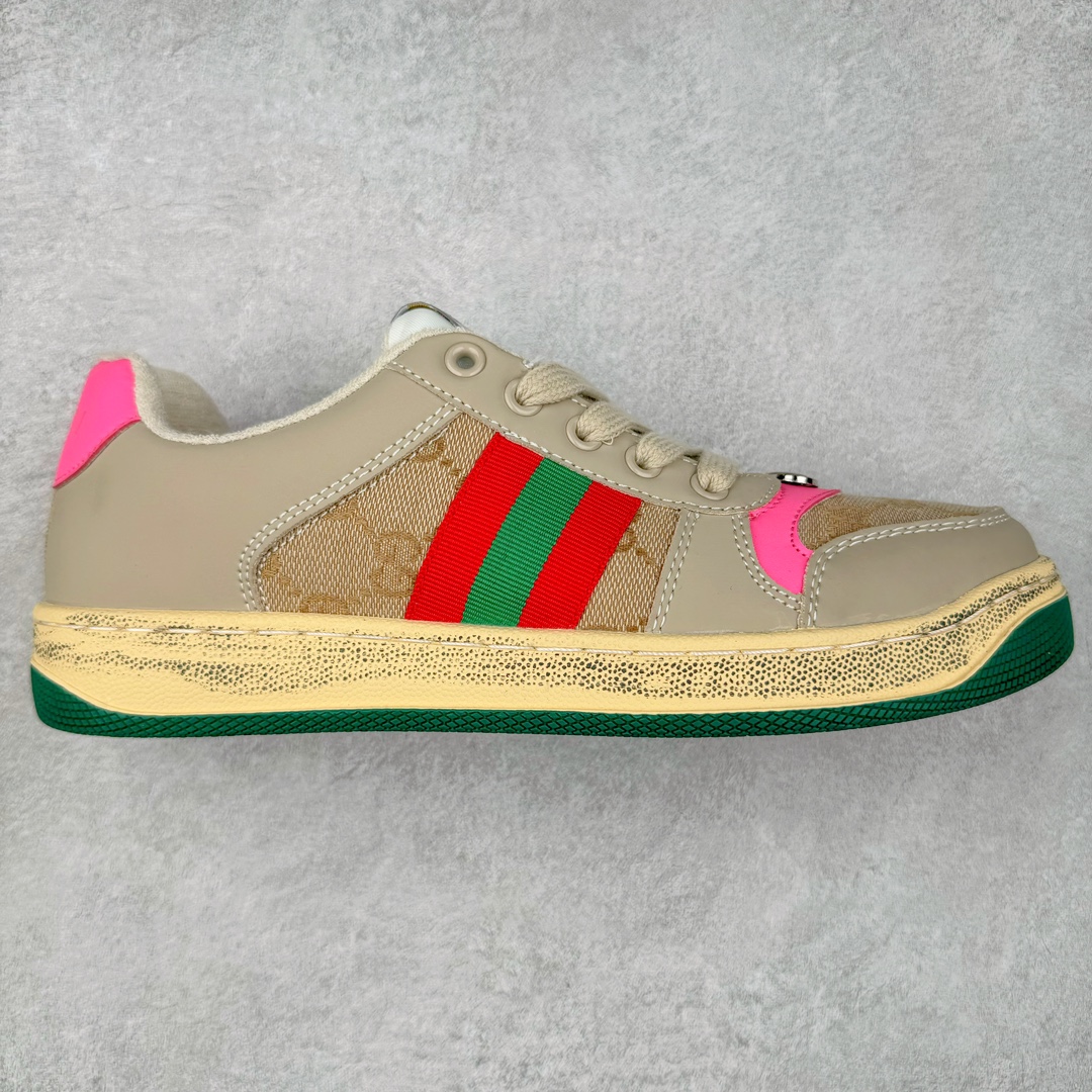 图片[4]-＃特价福利 Gucci Distressed Screener sneaker 古驰小脏鞋系列经典原型复古百搭做旧老爹板鞋/复古学院风 怀旧版 尺码：35 36 37 38 39 40 41 42 43 44 45-选品中心