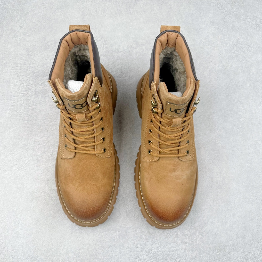 图片[2]-UGG 2024秋冬新品（羊羔毛一体内里 保暖锁热🔥）秋冬必备 户外中帮休闲马丁靴雪地靴系列 广东大厂品质 24ss秋冬新款 时尚潮流搭配 面料釆用意大利进口磨砂牛皮 全鞋真牛皮材料 大底到五金都是代工厂原材料制作 好货不杀猪 首单质量严格把控 全套官网统一包装 今年冬季防寒户外专用产品 日常随意搭配 型男必备‼美国轻奢品牌【UGG】Tasman Weather Hybrid 塔斯曼混合系列中帮轻量休闲马丁靴“ 尺码：39-44（比运动鞋大一码）-选品中心