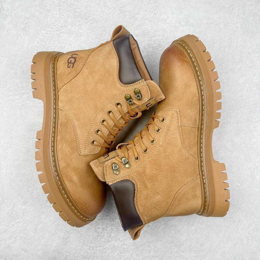 图片[3]-UGG 2024秋冬新品（羊羔毛一体内里 保暖锁热🔥）秋冬必备 户外中帮休闲马丁靴雪地靴系列 广东大厂品质 24ss秋冬新款 时尚潮流搭配 面料釆用意大利进口磨砂牛皮 全鞋真牛皮材料 大底到五金都是代工厂原材料制作 好货不杀猪 首单质量严格把控 全套官网统一包装 今年冬季防寒户外专用产品 日常随意搭配 型男必备‼美国轻奢品牌【UGG】Tasman Weather Hybrid 塔斯曼混合系列中帮轻量休闲马丁靴“ 尺码：39-44（比运动鞋大一码）-选品中心