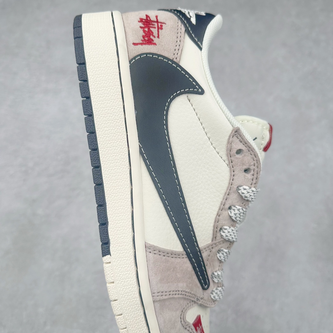 图片[6]-TS x Air Jordan AJ1 Low 倒钩低帮联名定制配色 SJ2068-131 原厂内置气垫魔块 A模大底 头层小牛皮 鞋舌AJ原厂专用牛津布+AJ专用反口珍珠布+原厂无杂质高弹内里海棉+特殊封边弹力鞋带 尺码：36 36.5 37.5 38 38.5 39 40 40.5 41 42 42.5 43 44 44.5 45 46 47.5-选品中心