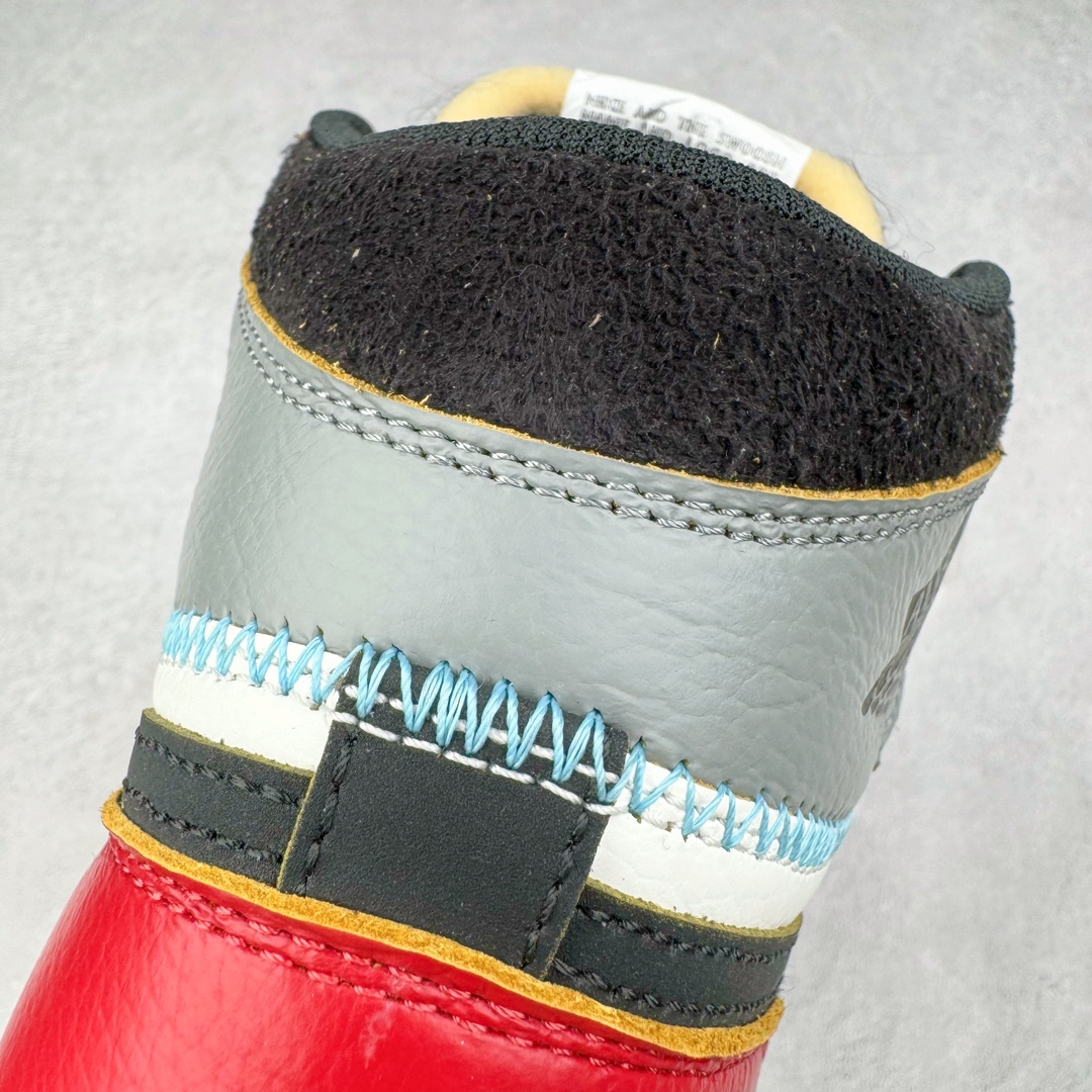 图片[16]-＃KZ神版莞产 Union x Air Jordan AJ1 Retro High NRG 联名四色拼接灰白红 HV8563-600 外贸特供批次 终端控货优势输出 新配色不断更新开发 市场中端王者 全套原纸板楦头开发 确保原汁原味 完美呈现一代版型 一比一鞋头弧度高度鞋身弧度 此版本只针对中端市场 细节品控鞋型随意秒杀市面同价位 鞋型完美 不臃肿别扭 头层皮料加持 用料绝不含糊 进口玻璃冲刀皮料裁剪零毛边 电脑针车工艺 超高鞋面清洁度 最高QC检验标准 控制溢胶瑕疵 原盒原配 飞翼3D高频深度立体 工艺方面大到整体鞋型 漏斗收腰 底线拉帮 LOGO立体程度 小到针眼排布 载片对称 冲孔效果 鞋标规范 鞋垫背胶等等 无一不是口碑收割 每双都是一个回头客 尺码：36 36.5 37.5 38 38.5 39 40 40.5 41 42 42.5 43 44 44.5 45 46 47.5-选品中心
