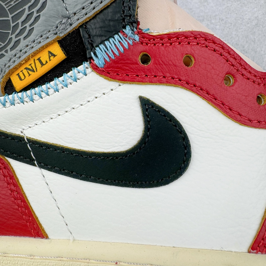 图片[18]-＃KZ神版莞产 Union x Air Jordan AJ1 Retro High NRG 联名四色拼接灰白红 HV8563-600 外贸特供批次 终端控货优势输出 新配色不断更新开发 市场中端王者 全套原纸板楦头开发 确保原汁原味 完美呈现一代版型 一比一鞋头弧度高度鞋身弧度 此版本只针对中端市场 细节品控鞋型随意秒杀市面同价位 鞋型完美 不臃肿别扭 头层皮料加持 用料绝不含糊 进口玻璃冲刀皮料裁剪零毛边 电脑针车工艺 超高鞋面清洁度 最高QC检验标准 控制溢胶瑕疵 原盒原配 飞翼3D高频深度立体 工艺方面大到整体鞋型 漏斗收腰 底线拉帮 LOGO立体程度 小到针眼排布 载片对称 冲孔效果 鞋标规范 鞋垫背胶等等 无一不是口碑收割 每双都是一个回头客 尺码：36 36.5 37.5 38 38.5 39 40 40.5 41 42 42.5 43 44 44.5 45 46 47.5-选品中心