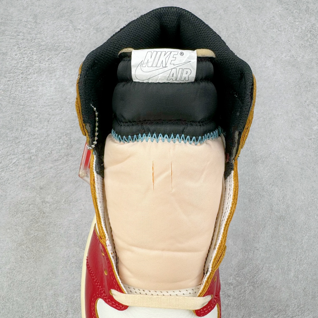 图片[5]-＃KZ神版莞产 Union x Air Jordan AJ1 Retro High NRG 联名四色拼接灰白红 HV8563-600 外贸特供批次 终端控货优势输出 新配色不断更新开发 市场中端王者 全套原纸板楦头开发 确保原汁原味 完美呈现一代版型 一比一鞋头弧度高度鞋身弧度 此版本只针对中端市场 细节品控鞋型随意秒杀市面同价位 鞋型完美 不臃肿别扭 头层皮料加持 用料绝不含糊 进口玻璃冲刀皮料裁剪零毛边 电脑针车工艺 超高鞋面清洁度 最高QC检验标准 控制溢胶瑕疵 原盒原配 飞翼3D高频深度立体 工艺方面大到整体鞋型 漏斗收腰 底线拉帮 LOGO立体程度 小到针眼排布 载片对称 冲孔效果 鞋标规范 鞋垫背胶等等 无一不是口碑收割 每双都是一个回头客 尺码：36 36.5 37.5 38 38.5 39 40 40.5 41 42 42.5 43 44 44.5 45 46 47.5-选品中心