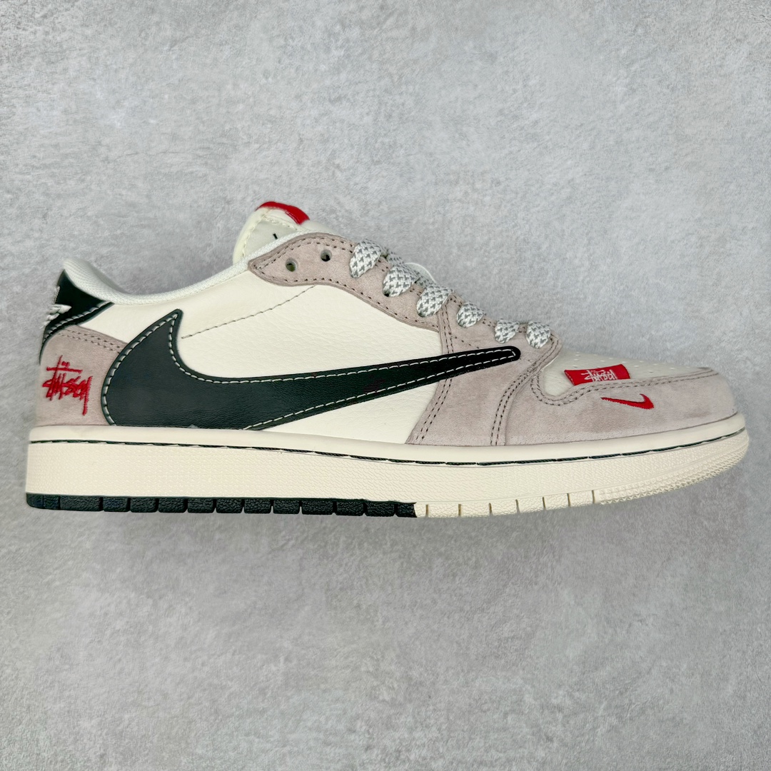TS x Air Jordan AJ1 Low 倒钩低帮联名定制配色 SJ2068-131 原厂内置气垫魔块 A模大底 头层小牛皮 鞋舌AJ原厂专用牛津布+AJ专用反口珍珠布+原厂无杂质高弹内里海棉+特殊封边弹力鞋带 尺码：36 36.5 37.5 38 38.5 39 40 40.5 41 42 42.5 43 44 44.5 45 46 47.5-选品中心