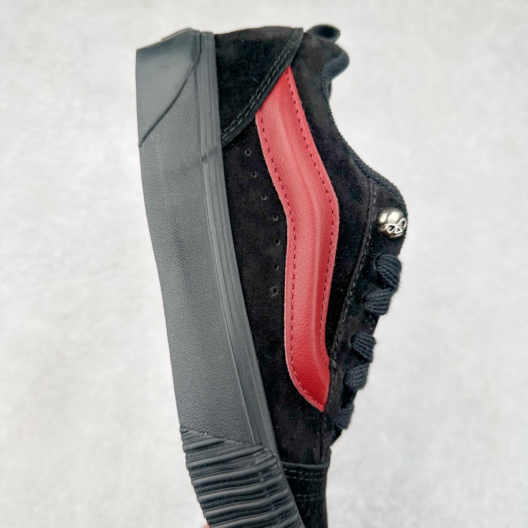 图片[6]-Vans Knu Skool 黑红 万斯低帮复古休闲硫化面包鞋 肥胖版大LOGO原版全皮猪八面料 尺码：35 36 36.5 37 38 38.5 39 40 40.5 41 42 42.5 43 44 45-选品中心