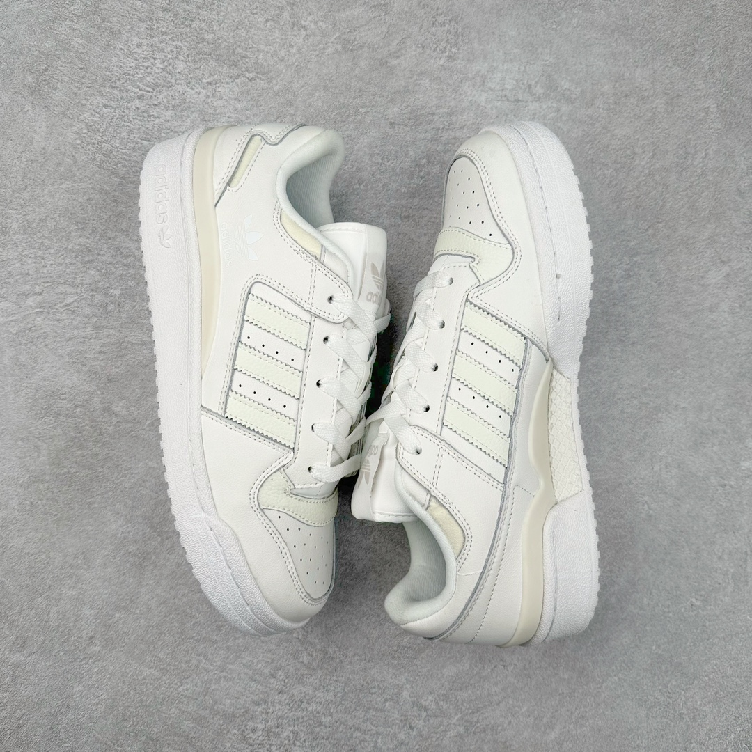 图片[3]-AD Forum 84 Low OG 低帮百搭潮流休闲运动板鞋 IH7828 以复古篮球鞋的外形为基础 采用皮革拼接 简约百搭 更加贴合舒适 中底内侧网格造型起到点睛之笔 外底橡胶 更显复古 尺码：36 36.5 37.5 38 38.5 39 40 40.5 41 42 42.5 43 44 44.5 45-选品中心