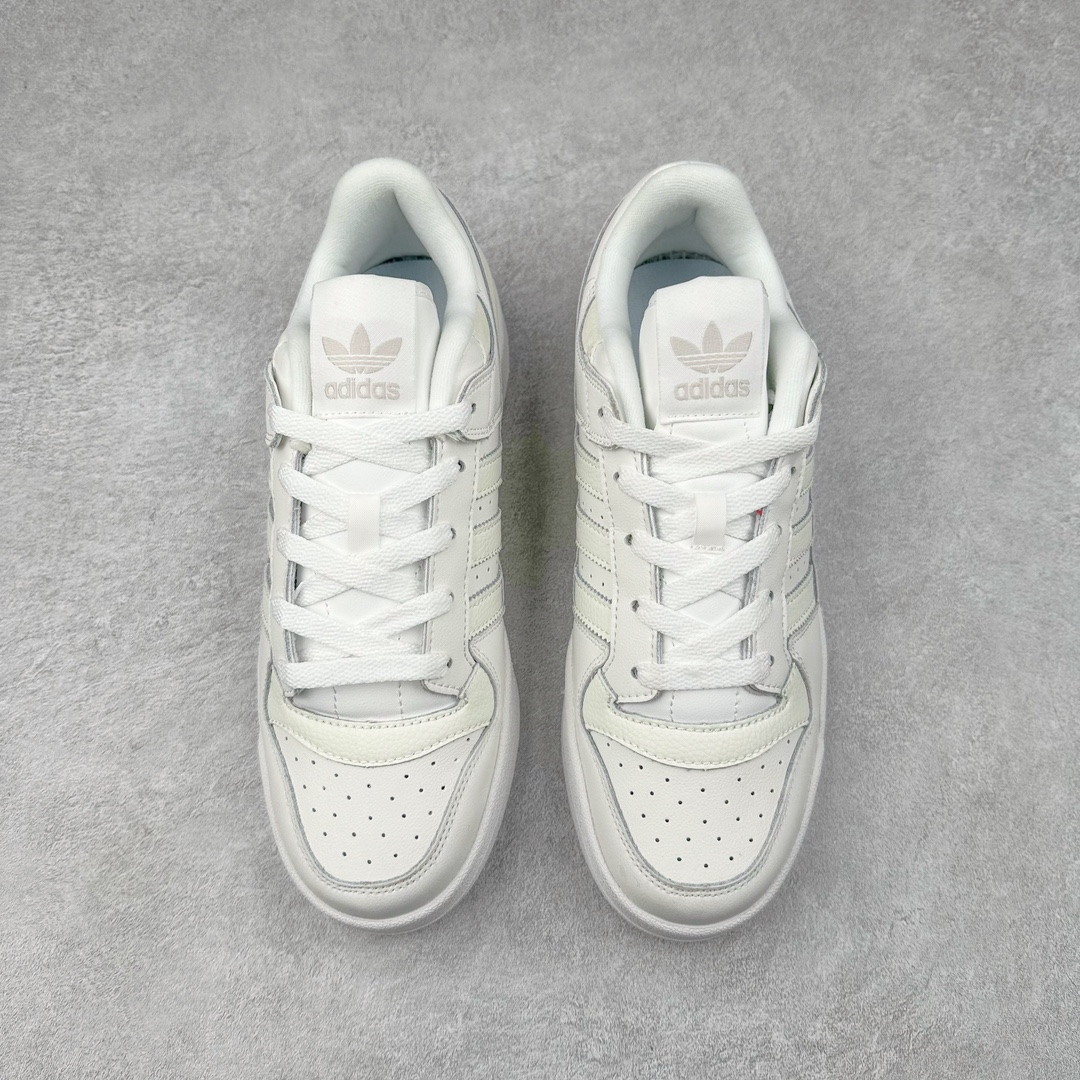 图片[2]-AD Forum 84 Low OG 低帮百搭潮流休闲运动板鞋 IH7828 以复古篮球鞋的外形为基础 采用皮革拼接 简约百搭 更加贴合舒适 中底内侧网格造型起到点睛之笔 外底橡胶 更显复古 尺码：36 36.5 37.5 38 38.5 39 40 40.5 41 42 42.5 43 44 44.5 45-选品中心