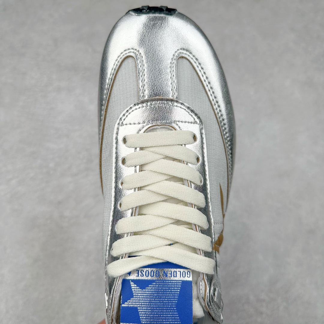 图片[4]-＃纯原 GGDB Golden Goose Marathon 复古运动鞋生活休闲鞋 火爆全网 陈伟霆宋雨琦 杨幂等各路明星纷纷上脚 该系列新品鞋履以1970年代的田径鞋为设计灵感，巧妙融入3D打印鞋尾装饰等前沿元素，既彰显了复古格调，又将这种怀旧感投射到未来。其鞋面采用多种精致材质打造，并推出银色、黑色、红色、皇家蓝和白色等多款经典配色以及全新限定黄色，侧边点缀以品牌标志性的星星图案。全新黄色款式的鞋面侧边保留了品牌标志性的橙色星星图案，配以灰色鞋头。不均匀染色的鞋带和带有星星图案的鞋底，为整体造型增添了独特的印象。呈现男女都可穿着的中性风格，谁都能拥有并追逐自己的梦想。尺码：35 36 37 38 39 40 41 42 43 44 45-选品中心