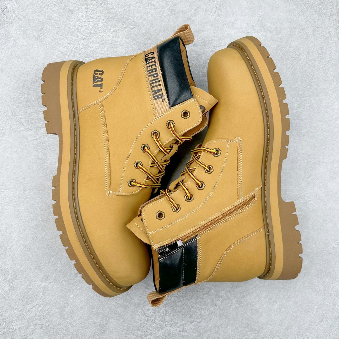 图片[3]-＃特价福利 CAT卡特 硬汉推土机品牌经典百搭户外休闲大黄靴系列 广东大厂品质 24ss秋冬新款 常年主打 时尚潮流搭配 面料釆用意大利进口磨砂牛皮 全鞋真牛皮材料 大底到五金都是代工厂原材料制作 好货不杀猪 首单质量严格把控 全套官网统一包装 今年冬季防寒户外专用 日常随意搭配 型男必备 尺码：38 39 40 41 42 43 44 (偏大一码)-选品中心