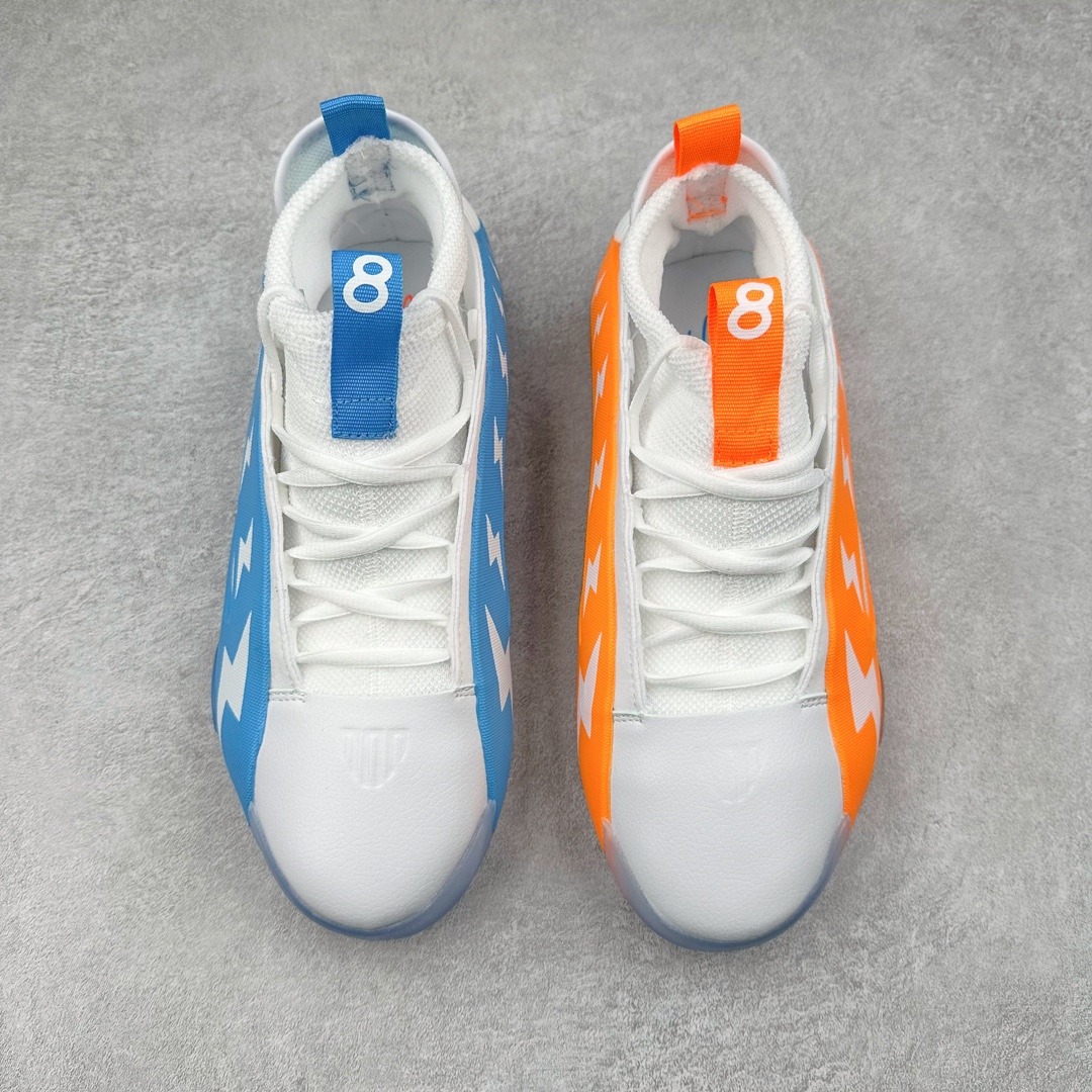 图片[2]-AD Harden Vol. 8 哈登八代签名篮球鞋 采用了“袜套式”设计，在十多年前这一设计极为风靡，将帅气和简洁融为一体。现在Harden Vol. 8将袜套鞋领重新拾起，并配合内靴，易穿脱且包裹佳。泪滴形EVA结构骨架提供横向支持和快速移动时的稳定性。全掌JET BOOST科技提供缓震和能量反馈，助你整场保持活力。多向“JH”抓地纹路设计提供优秀抓地力，使球员能够在场上迅速变向、急停或启动，更好地掌控比赛。尺码：40 40.5 41 42 42.5 43 44 44.5 45 46-选品中心