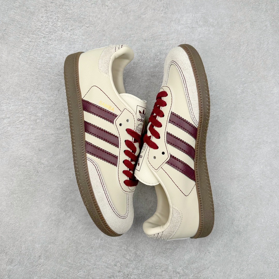 图片[3]-AD Original Samba OG 复古经典轻便板鞋 IG1987 这款桑巴鞋展示了高质量的工艺 带有装饰的超锁缝制和无缝的手感 柔软、柔软的皮革造型和标志性的3条纹完成了精致的外观 正规合身鞋带 鞋面上有绒面鞋垫 橡胶鞋底 享受正畸套筒软感 自50年代首次亮相以来就一直在赢得粉丝的青睐 尺码：36 36.5 37.5 38 38.5 39 40 40.5 41 42 42.5 43 44 44.5 45-选品中心