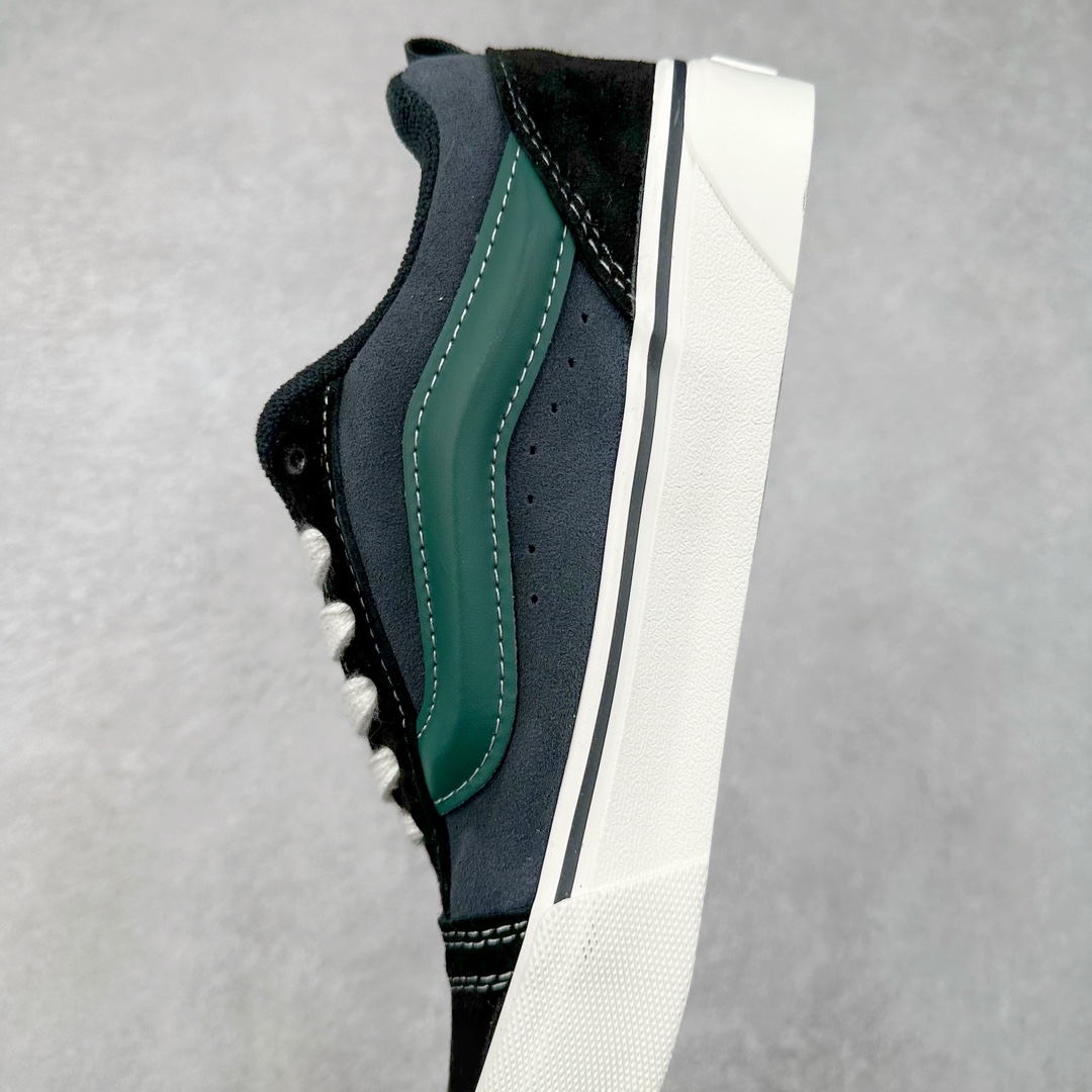 图片[7]-Vans Knu Skool 碳灰黑绿 万斯低帮复古休闲硫化面包鞋 肥胖版大LOGO原版全皮猪八面料 货号：VN000D6CCI2 尺码：35 36 36.5 37 38 38.5 39 40 40.5 41 42 42.5 43 44 45-选品中心