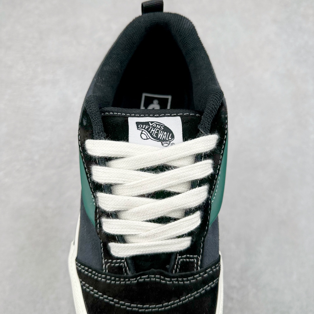 图片[5]-Vans Knu Skool 碳灰黑绿 万斯低帮复古休闲硫化面包鞋 肥胖版大LOGO原版全皮猪八面料 货号：VN000D6CCI2 尺码：35 36 36.5 37 38 38.5 39 40 40.5 41 42 42.5 43 44 45-选品中心