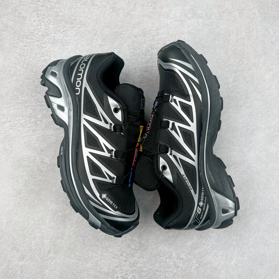 图片[3]-＃X版纯原福利 Salomon 萨洛蒙 XT-6 复古机能户外跑鞋 这双XT-6 鞋面以锯齿状的包裹系统呈现 在黑色基底之下加入了各种色点缀 内嵌式的袜套设计与 Quicklace 系带系统一道 实现了立体包裹与精准贴合 结合 Contagrip 大底科技 让穿着者可以轻松驾驭户外与通勤下的任何运动生活场景 无缝鞋身户外随意纵横 颜值与脚感兼备 出街通勤 绝对非常吸睛 你值得拥有 尺码：36 36.5 37.5 38 38.5 39 40 40.5 41 42 42.5 43 44 44.5 45-选品中心