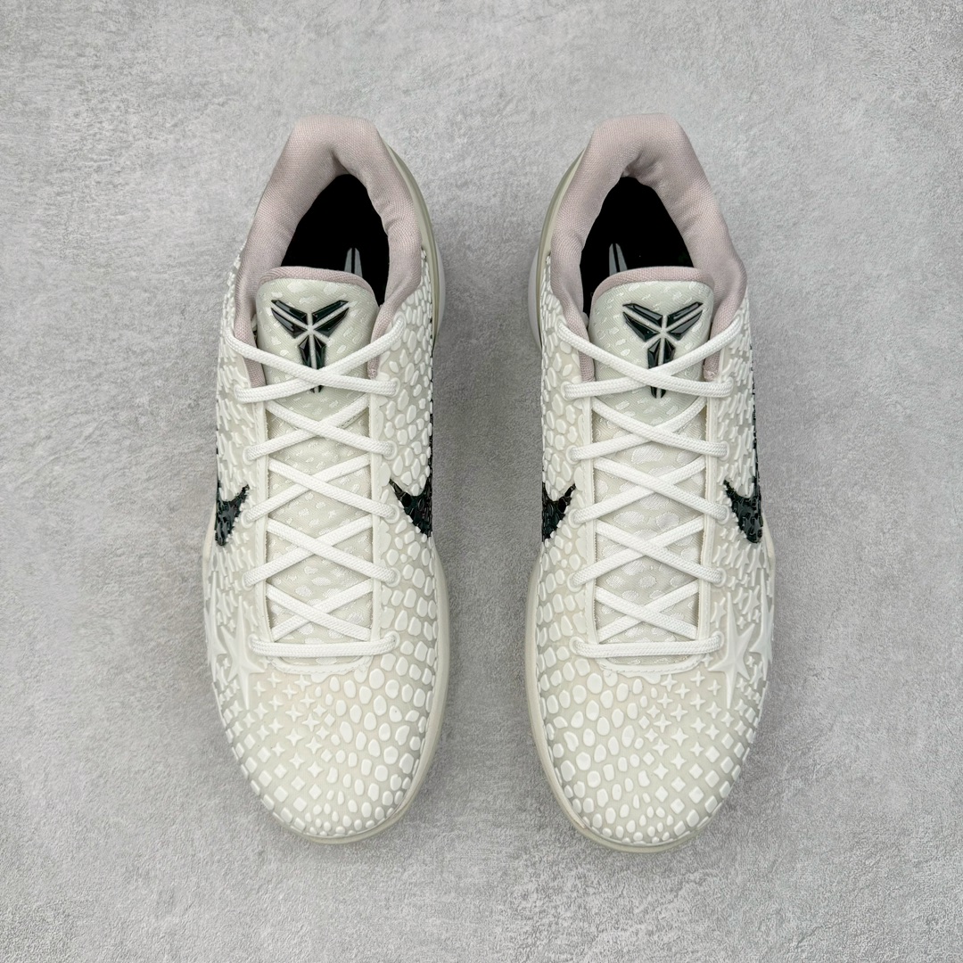 图片[2]-＃GX纯原 NK Zoom Kobe 6 Protro 科比六代 全明星2.0 白色星星 FQ3546-100 完美复刻公司货 前掌超大Zoom Turbo气垫 后掌EVA缓震 真正的原汁原味 还原ZP脚感 全身鞋材卡料色独家定制 唯一正确喷漆工艺Swoosh 正确凹凸蛇鳞工艺 正确鞋面渐变效果 内全置真动飞态线 独立原厂模具 最大尺码达到48.5码 首批不拼图大几率过验 亲测已过 支持各种高强度实战 无需担心 上脚价 补货周期极长 脚宽建议买大半码 科比系列前掌偏窄 不影响二次销售 支持七天无理由退换 尺码：40 40.5 41 42 42.5 43 44 44.5 45 45.5 46 47.5 48.5 49.6 50.5-选品中心