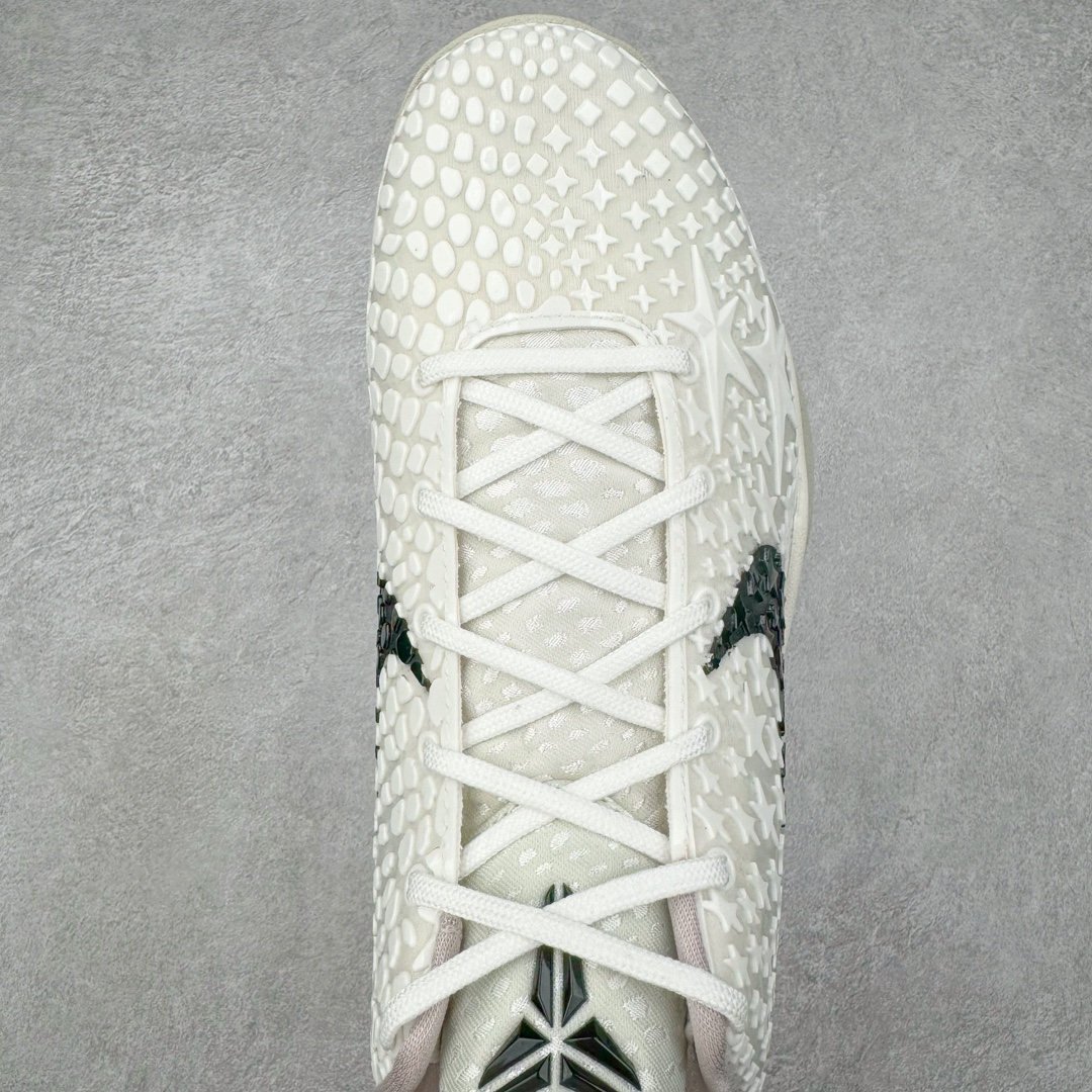 图片[4]-＃GX纯原 NK Zoom Kobe 6 Protro 科比六代 全明星2.0 白色星星 FQ3546-100 完美复刻公司货 前掌超大Zoom Turbo气垫 后掌EVA缓震 真正的原汁原味 还原ZP脚感 全身鞋材卡料色独家定制 唯一正确喷漆工艺Swoosh 正确凹凸蛇鳞工艺 正确鞋面渐变效果 内全置真动飞态线 独立原厂模具 最大尺码达到48.5码 首批不拼图大几率过验 亲测已过 支持各种高强度实战 无需担心 上脚价 补货周期极长 脚宽建议买大半码 科比系列前掌偏窄 不影响二次销售 支持七天无理由退换 尺码：40 40.5 41 42 42.5 43 44 44.5 45 45.5 46 47.5 48.5 49.6 50.5-选品中心